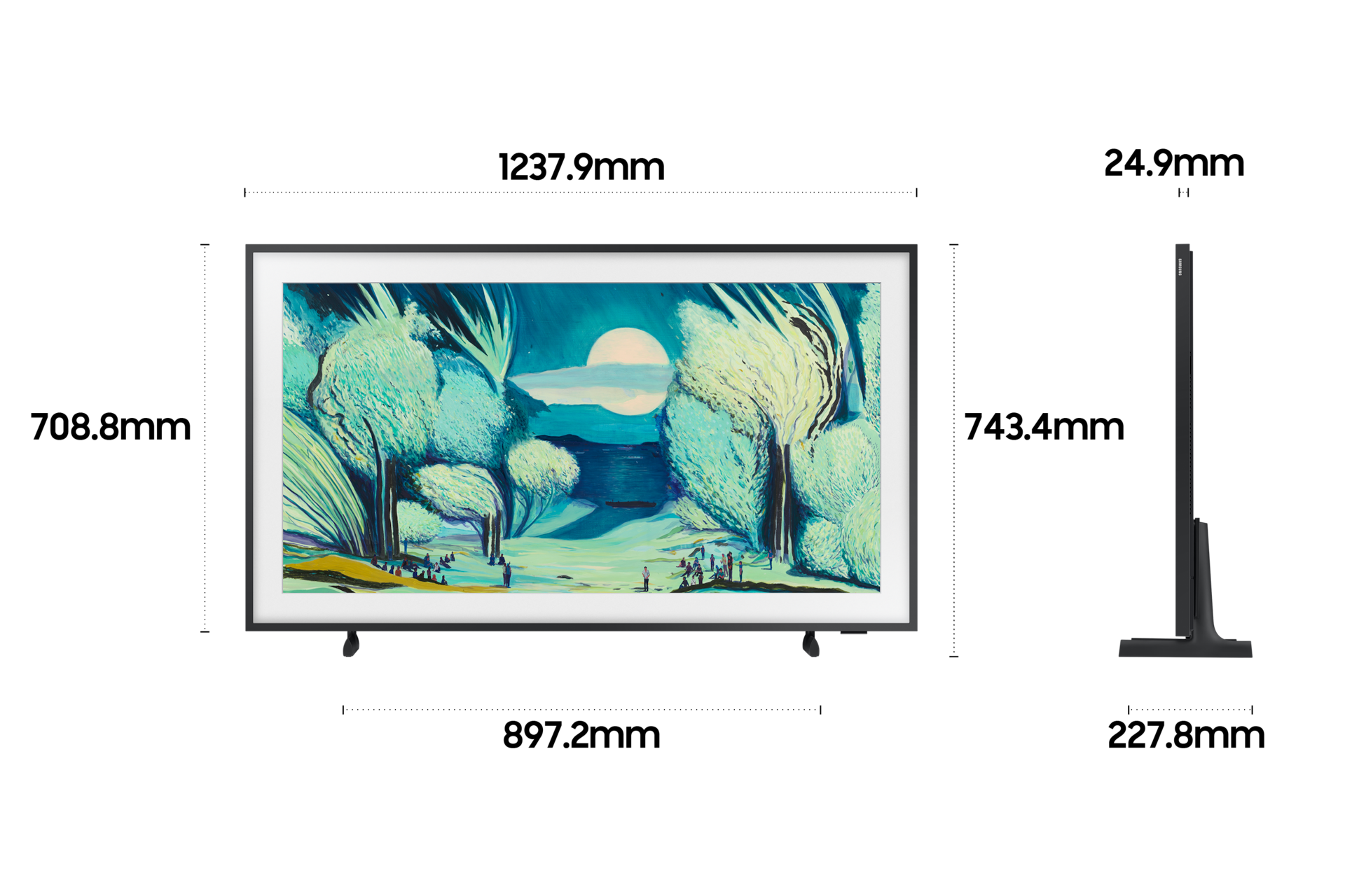 2025 The Frame (138cm) 챔퍼 샌드골드 베젤+뮤직 프레임 LS60D