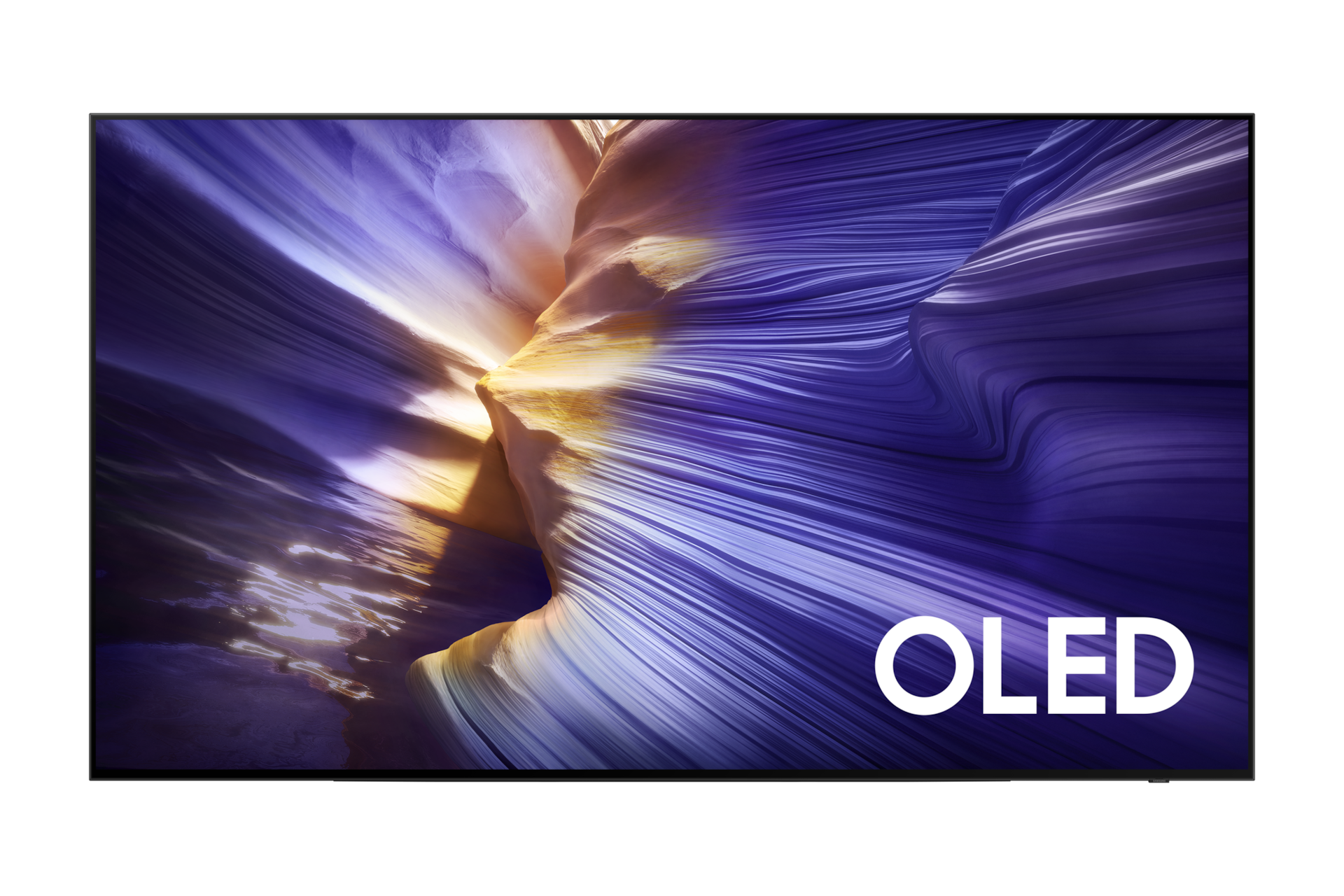 2025 OLED SF90 (209cm) 풀 모션 슬림핏 벽걸이형 첫번째 이미지이며, TV의 정면컷이 보이고 있습니다. 