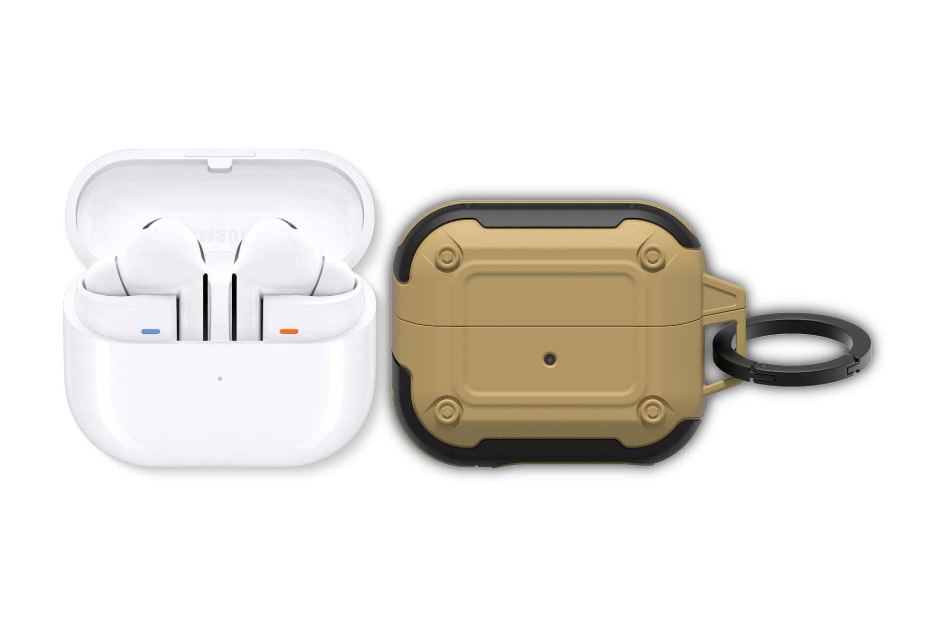 갤럭시 버즈3 프로 화이트 + 아머 케이스 탄 첫번째 이미지
