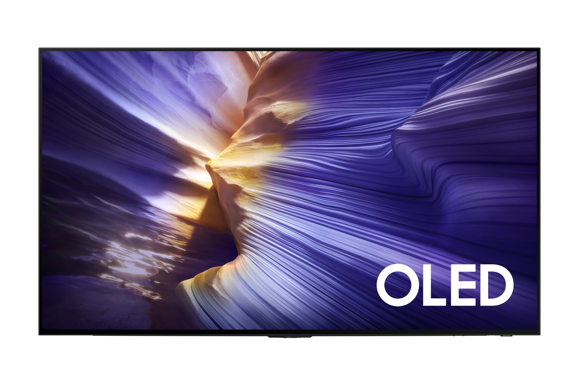 2025 OLED SF90 (120cm) 풀 모션 슬림핏 벽걸이형 첫번째 이미지이며, TV의 정면컷이 보이고 있습니다. 