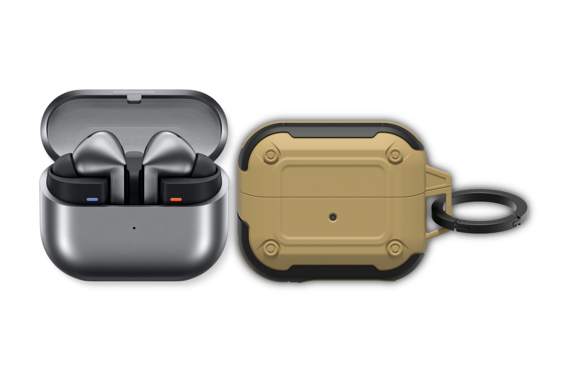 갤럭시 버즈3 프로 실버 + 아머 케이스 탄 첫번재 이미지