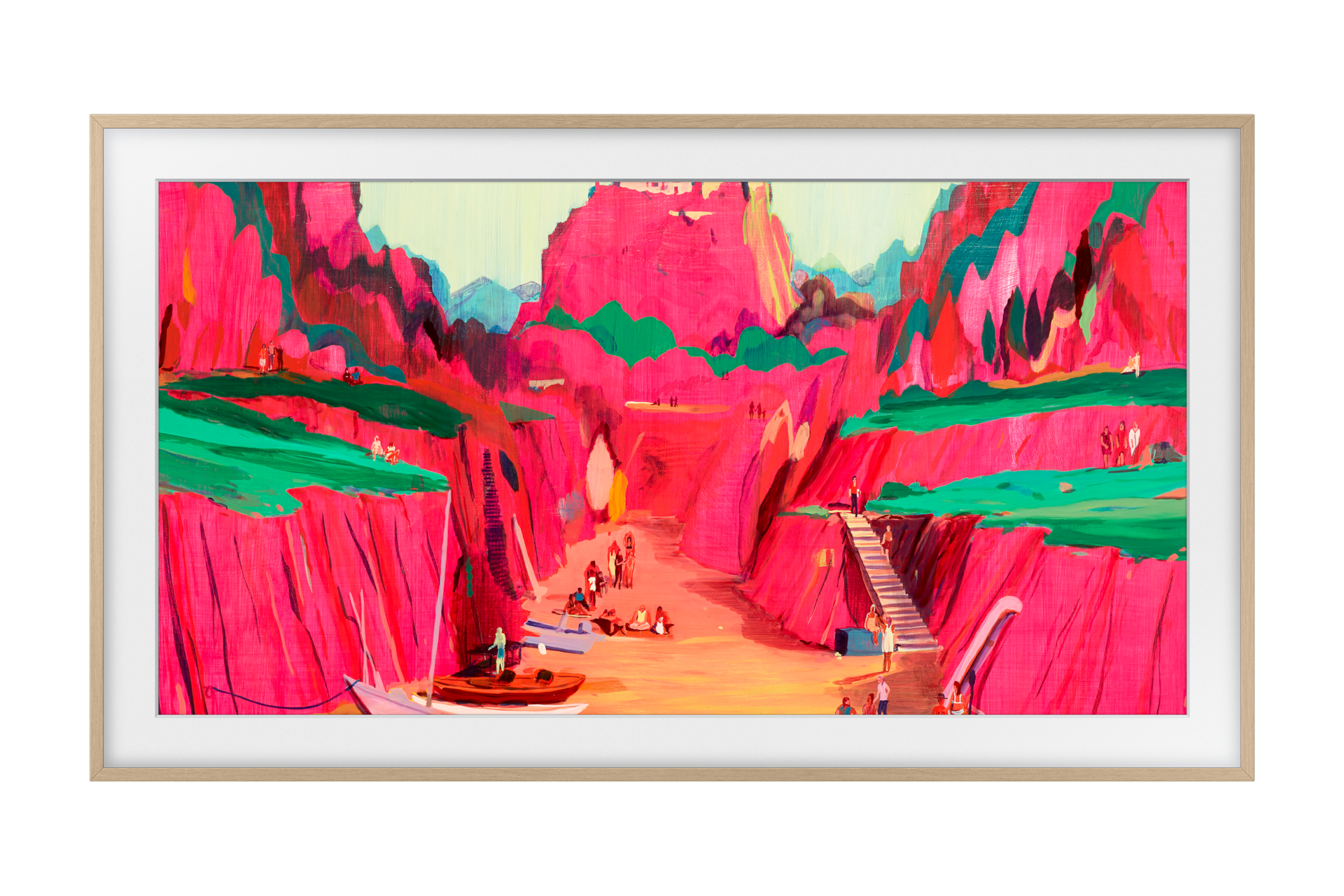 2025 The Frame Pro (214cm) 플랫 티크 베젤+뮤직 프레임 LS60D 두번째 이미지