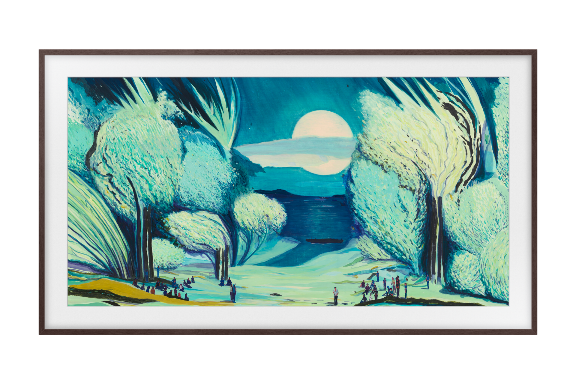 2025 The Frame (138cm) 플랫 브라운 베젤+뮤직 프레임 LS60D 두번째 이미지