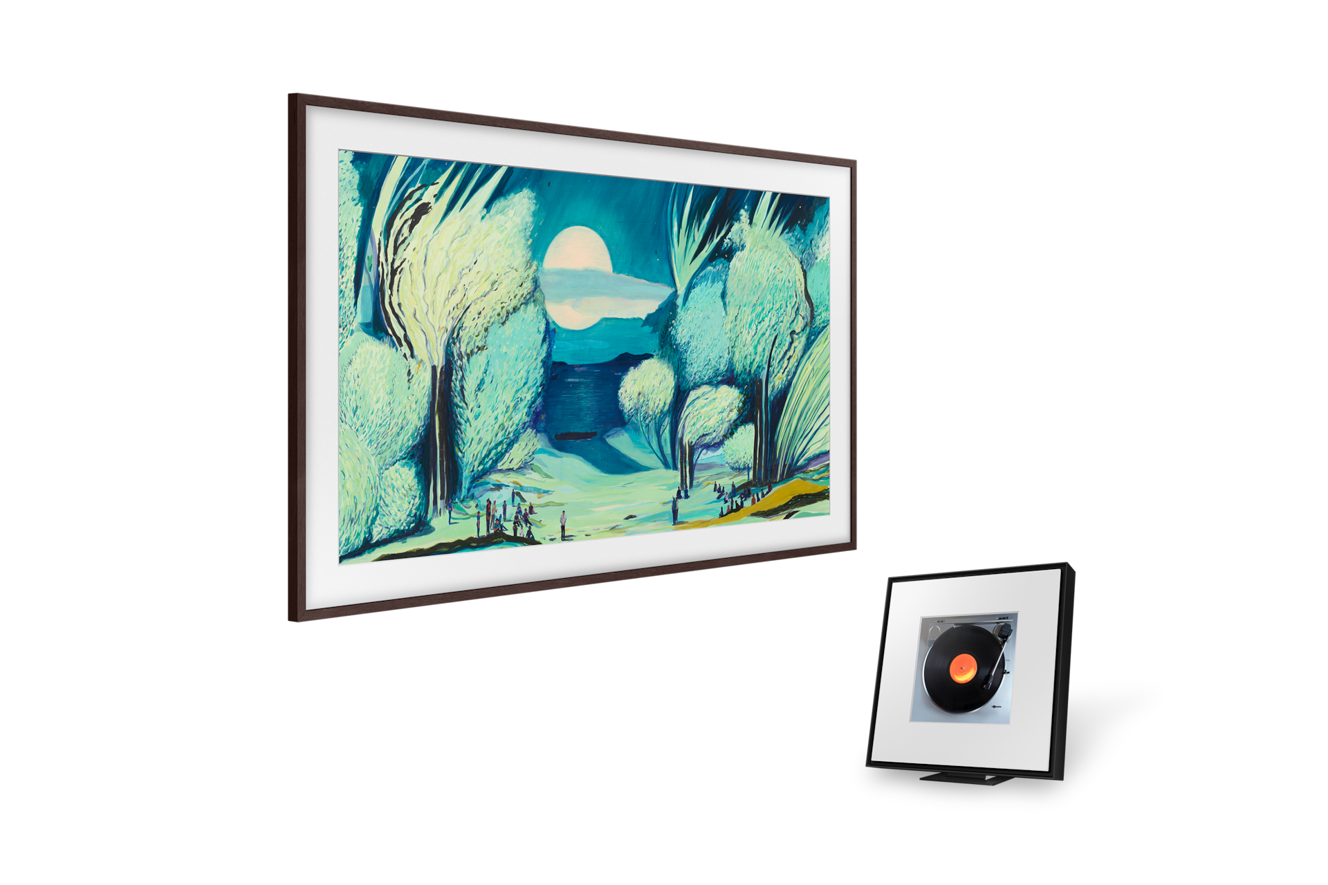 2025 The Frame (138cm) 플랫 브라운 베젤+뮤직 프레임 LS60D 첫번째 이미지