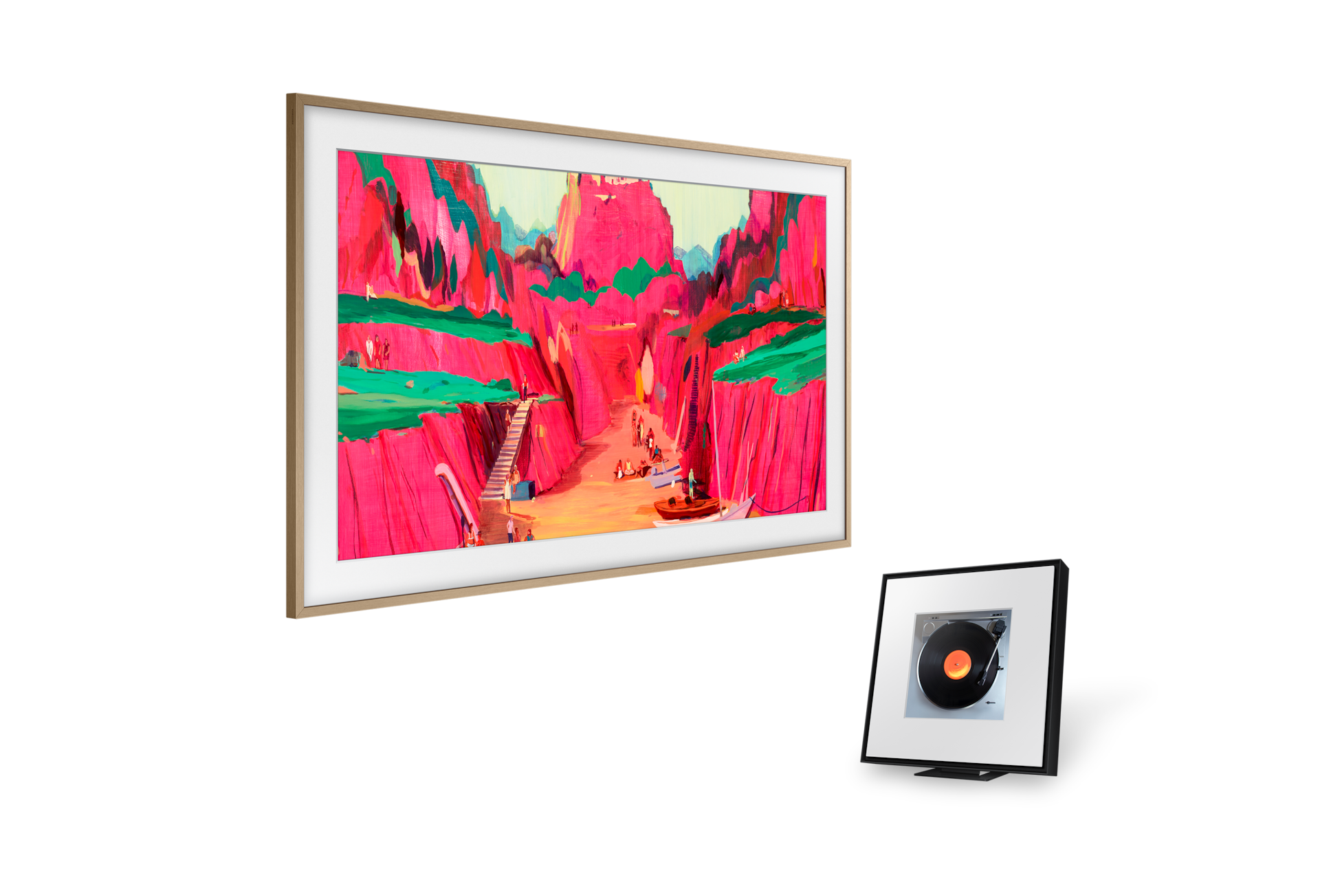 2025 The Frame Pro (214cm) 플랫 티크 베젤+뮤직 프레임 LS60D 첫번째 이미지