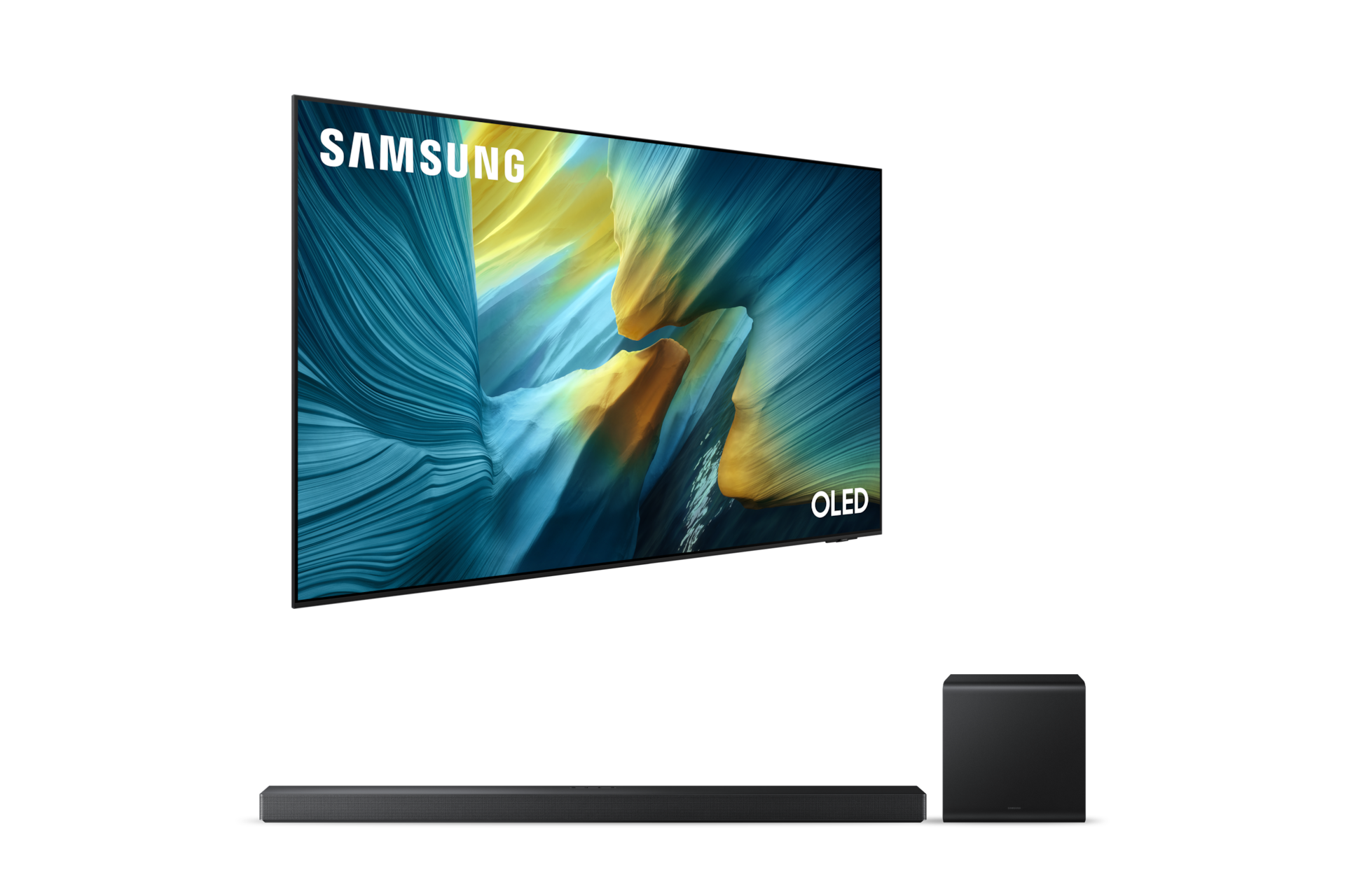 2025 OLED SF95 (163cm) 풀 모션 슬림핏 벽걸이형+3.1.2ch 사운드바 QS700F 첫번째 이미지