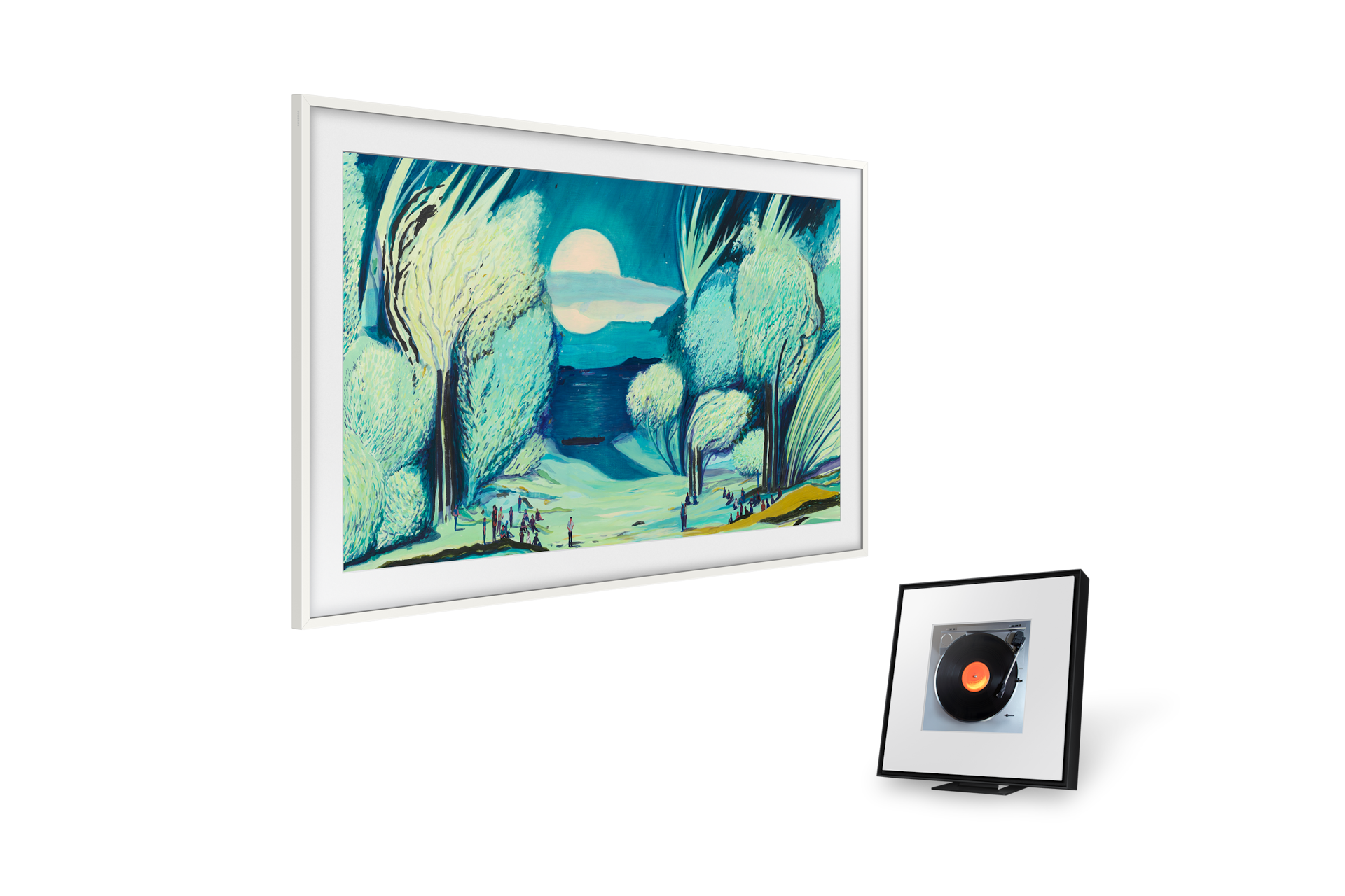 2025 The Frame (108cm) 플랫 화이트 베젤+뮤직 프레임 LS60D 첫번째 이미지