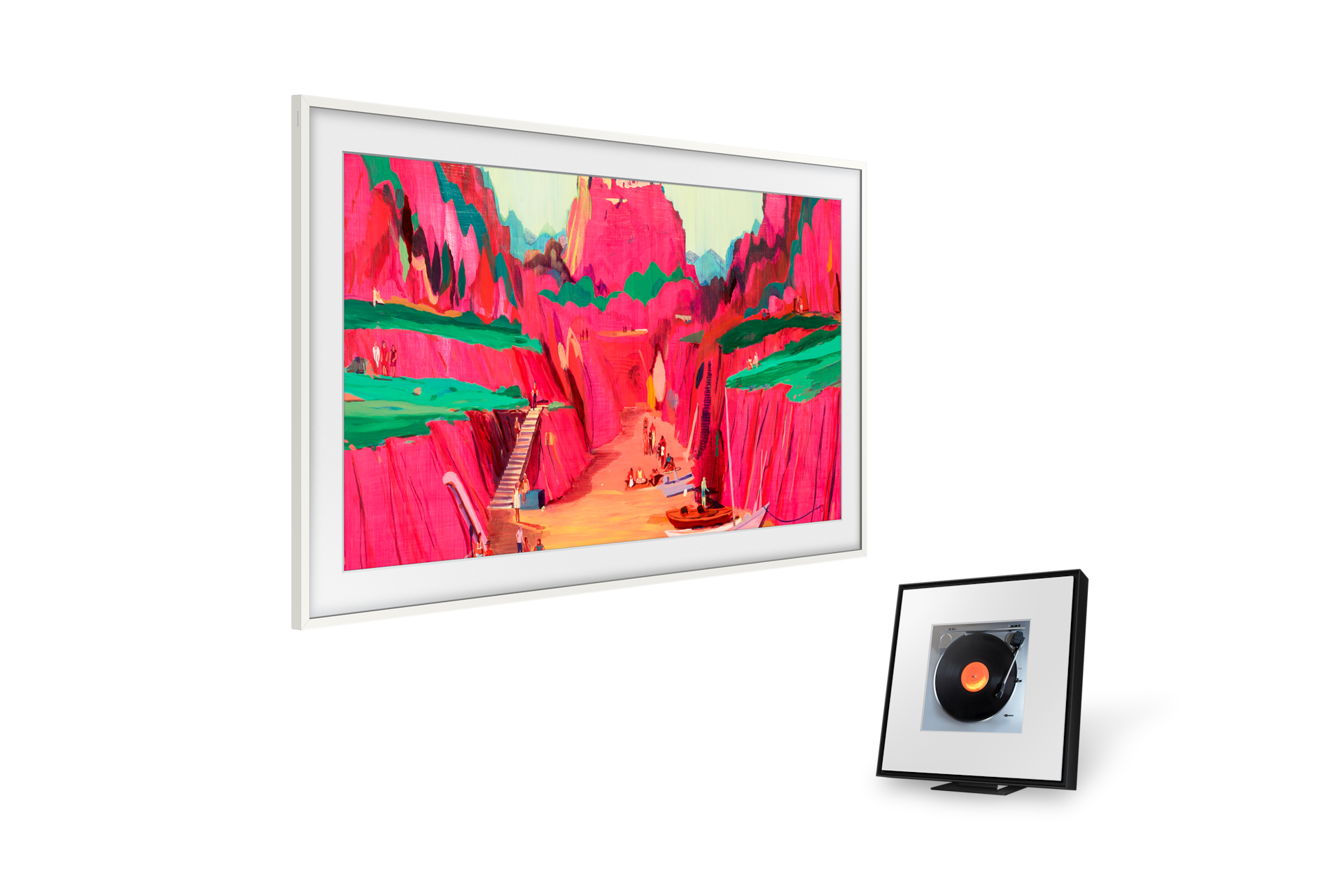 2025 The Frame Pro (189cm) 플랫 화이트 베젤+뮤직 프레임 LS60D 첫번째 이미지