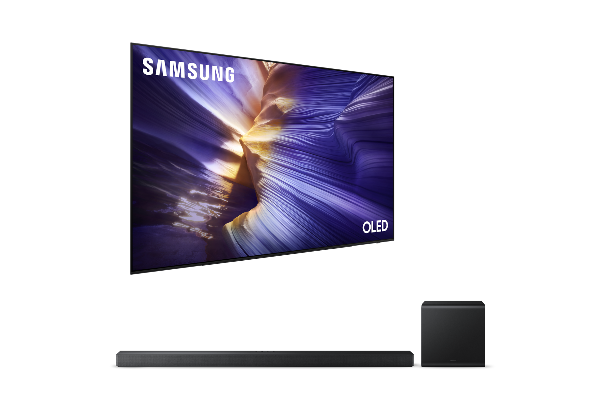 2025 OLED SF90 (163cm) 풀 모션 슬림핏 벽걸이형+3.1.2ch 사운드바 QS700F 첫번째 이미지