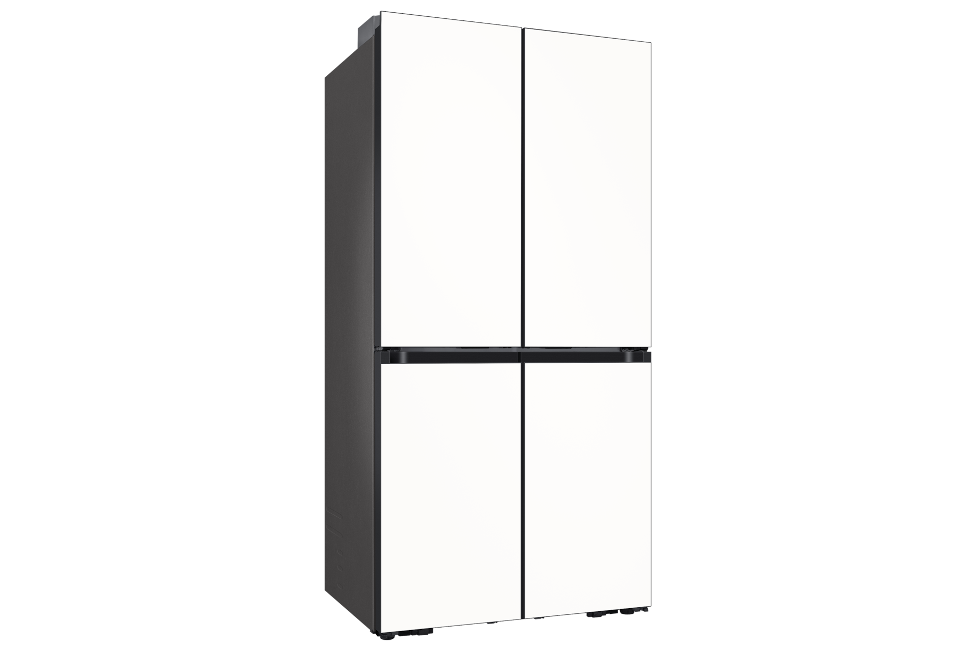 Bespoke AI 냉장고 4도어 키친핏 Max 640L 에센셜 화이트 좌측면