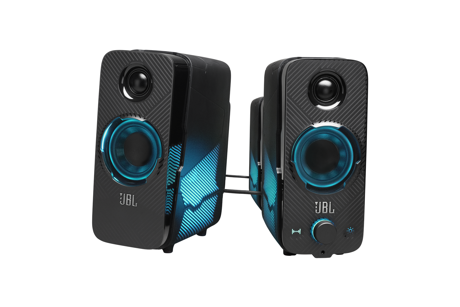 JBL QUANTUM DUO 게이밍 스피커 정면 이미지