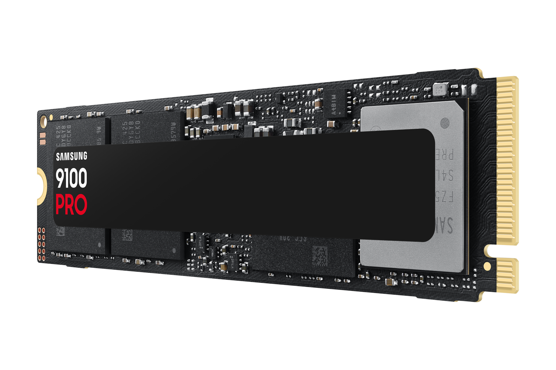 SSD 9100 PRO 4TB 블랙 왼쪽 45도 정면 이미지