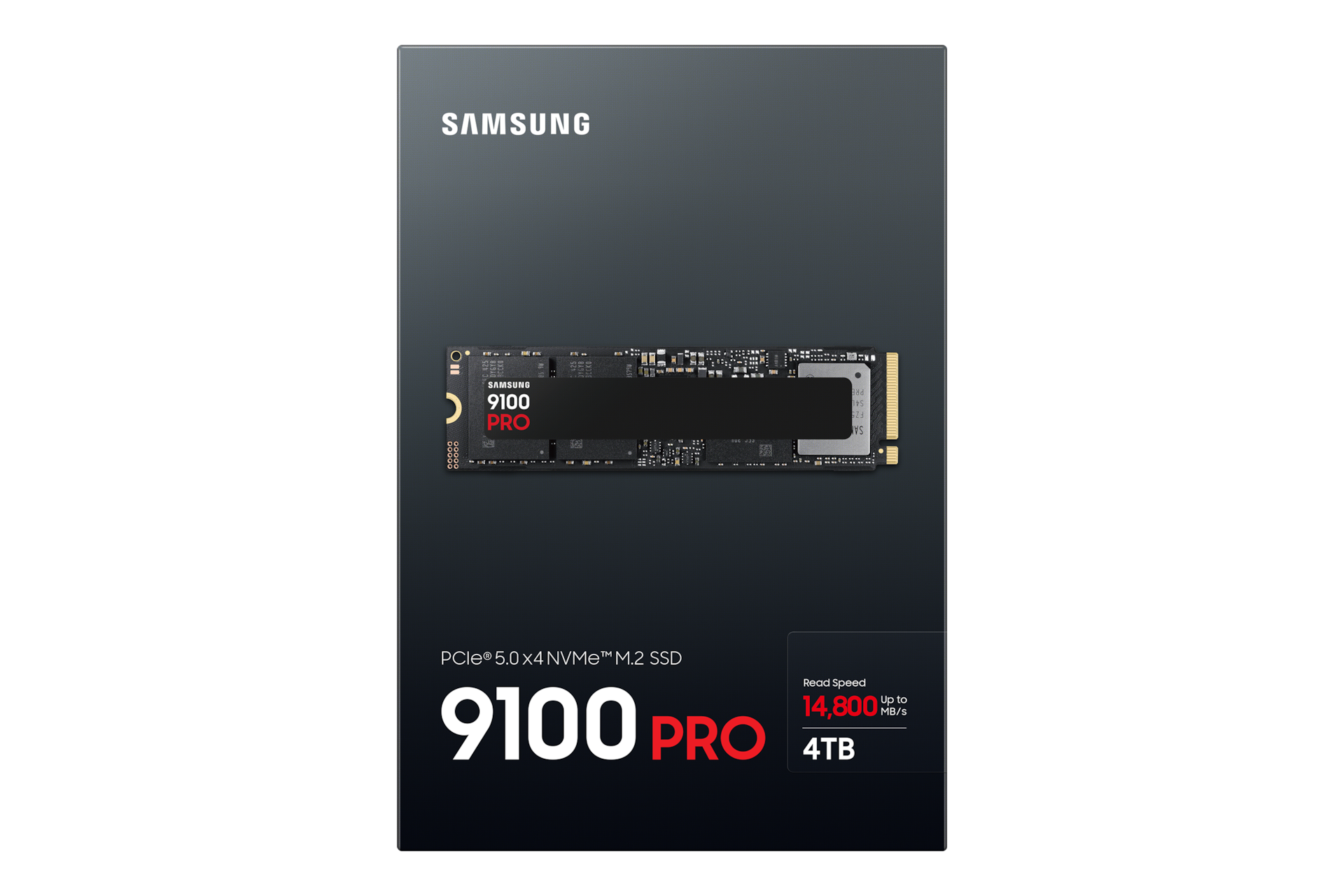 SSD 9100 PRO 4TB 블랙 박스 정면 이미지