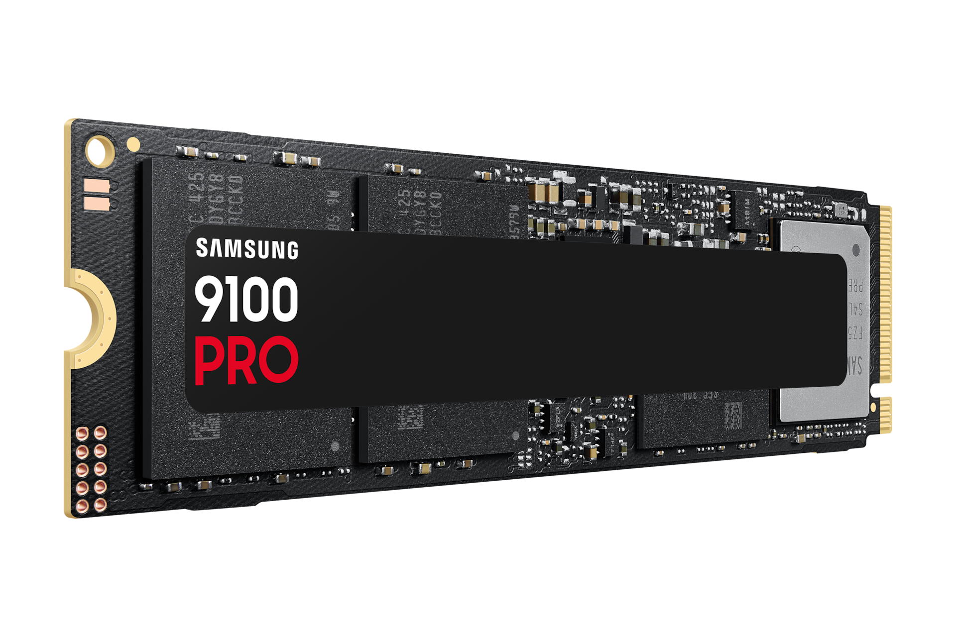 SSD 9100 PRO 4TB 블랙 오른쪽 45도 정면 이미지