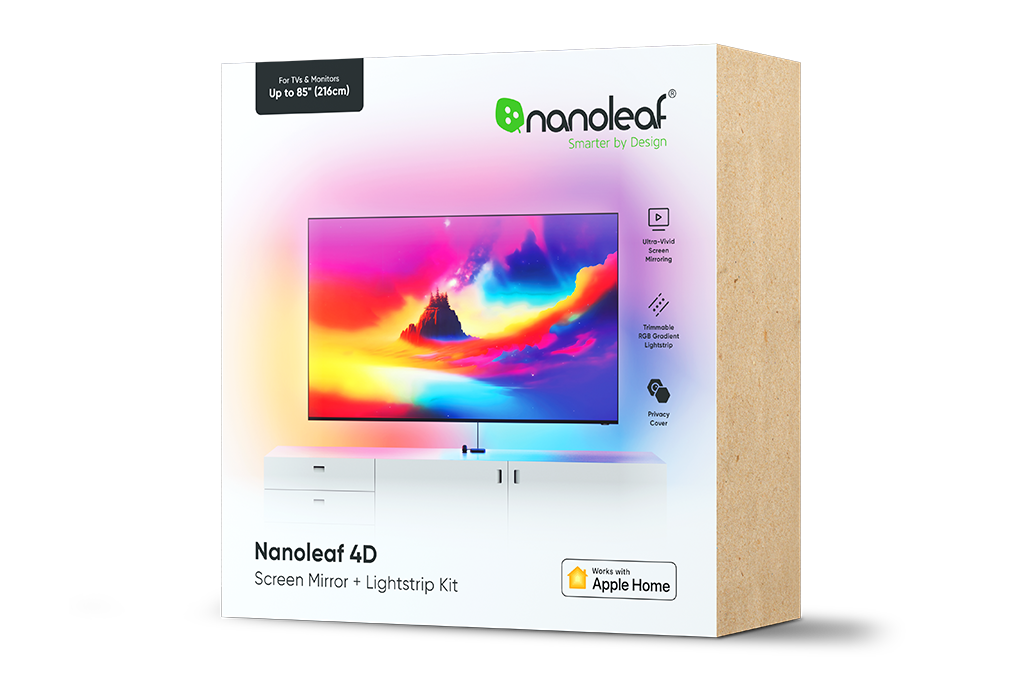 나노리프 4D TV 모니터 반응형 LED 라이트 스트립 조명 216cm 첫번째 이미지