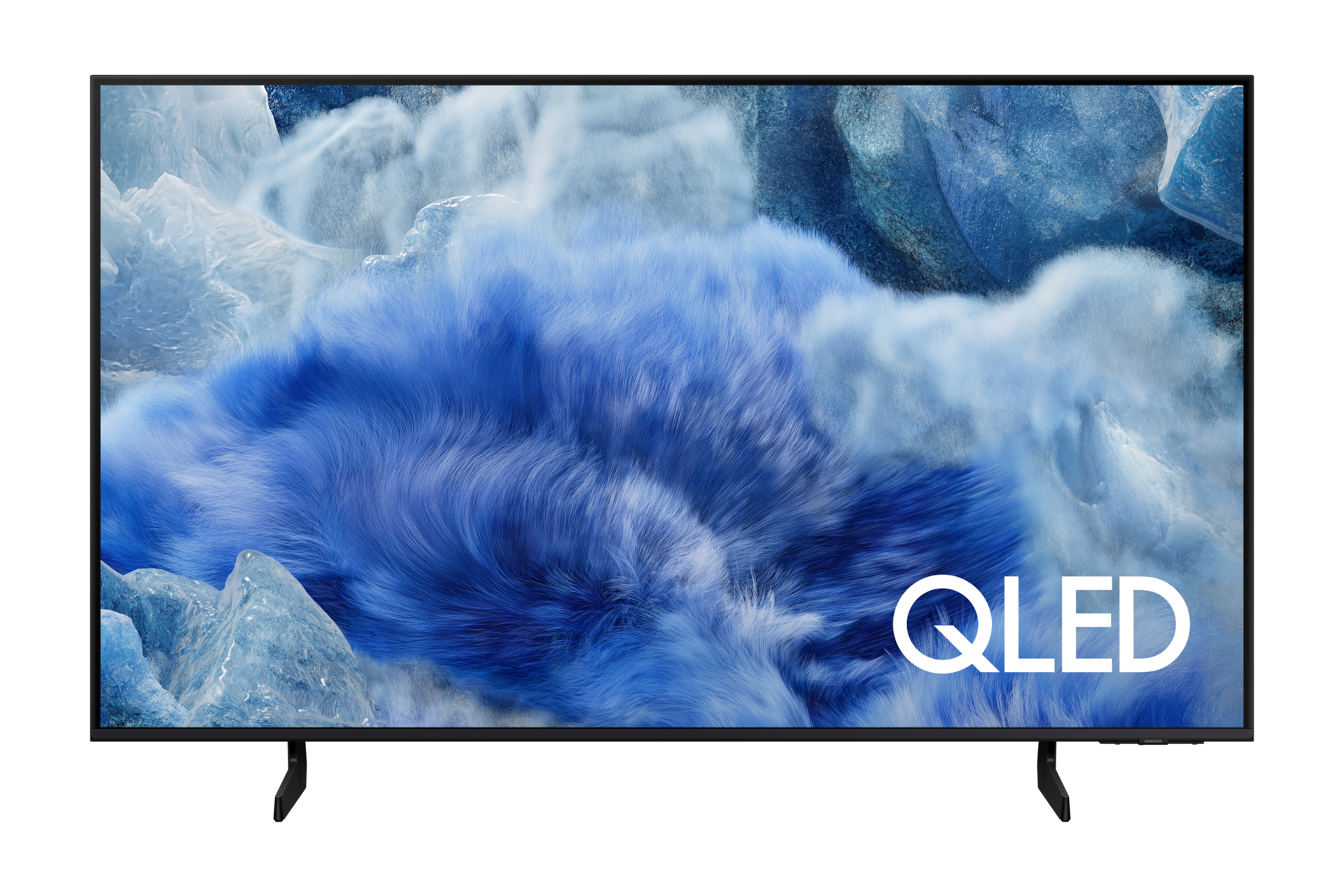 스탠드형 TV의 정면컷이 보이고 있습니다.