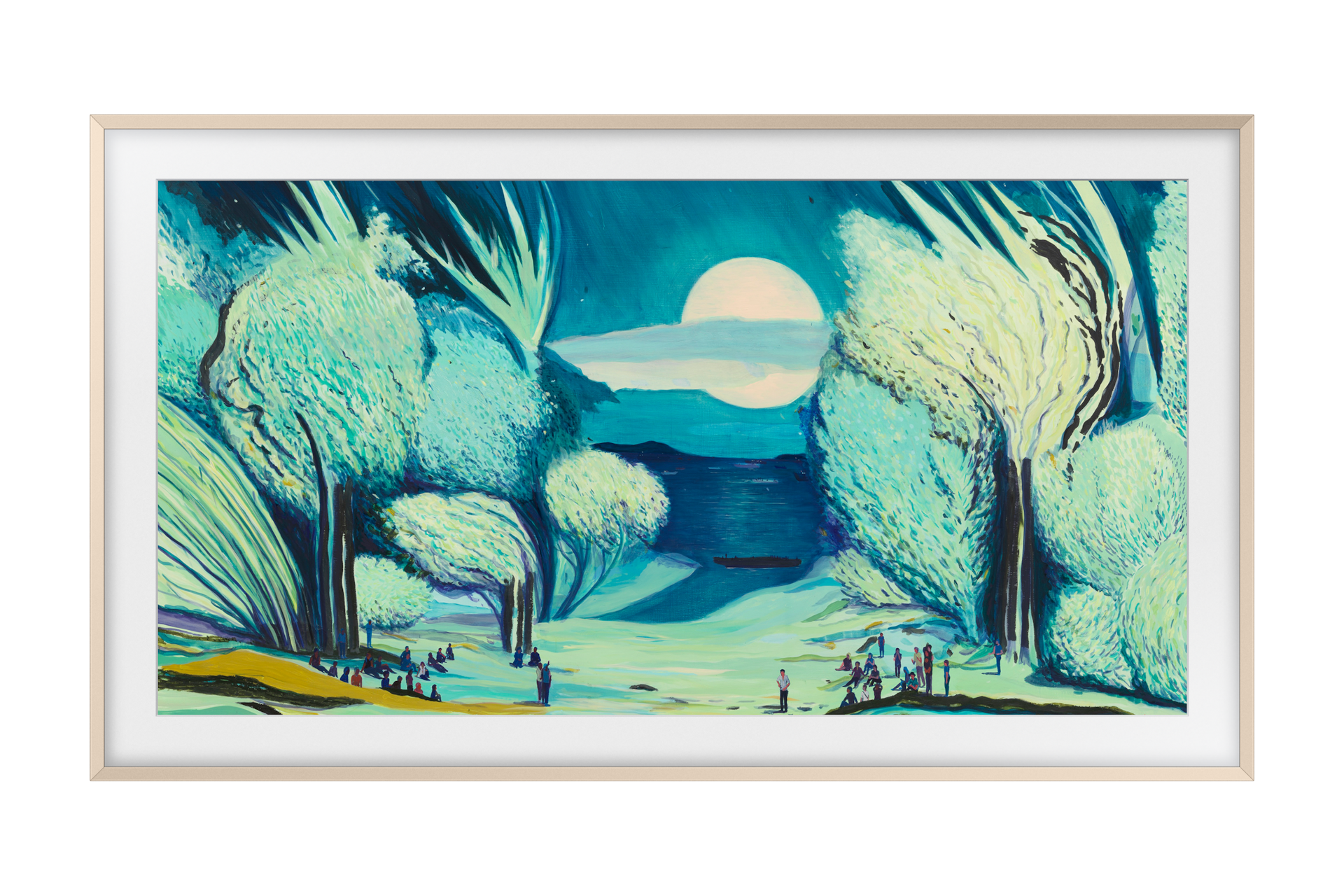 2025 무빙스타일 The Frame 챔퍼 샌드골드 베젤 화이트 (108cm) 2