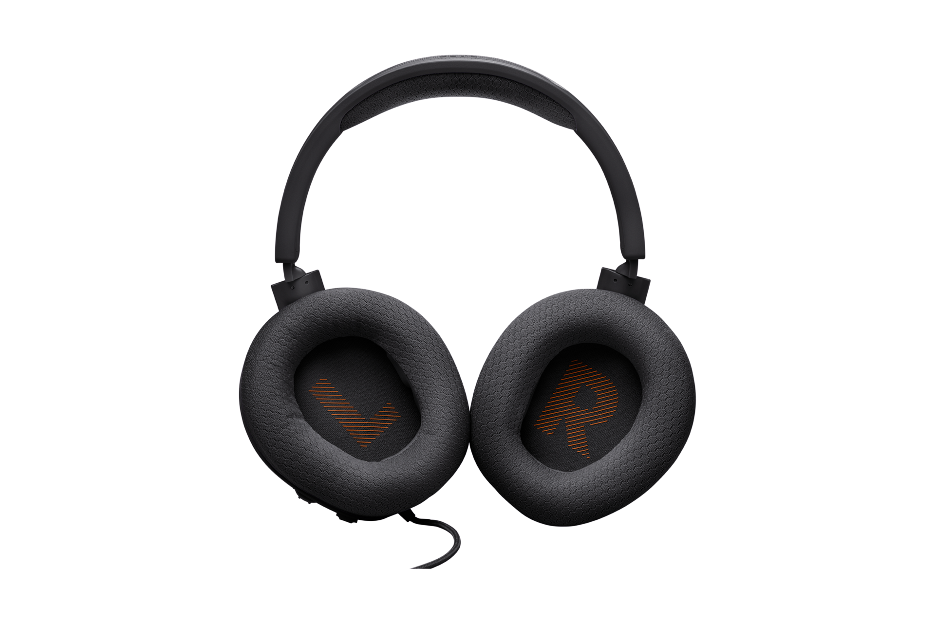 JBL QUANTUM 100 M2 게이밍 유선 헤드셋 이어쿠션이 앞으로 돌아간 정면