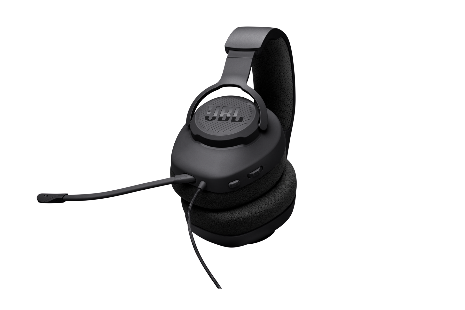 JBL QUANTUM 100 M2 게이밍 유선 헤드셋 상단 60도