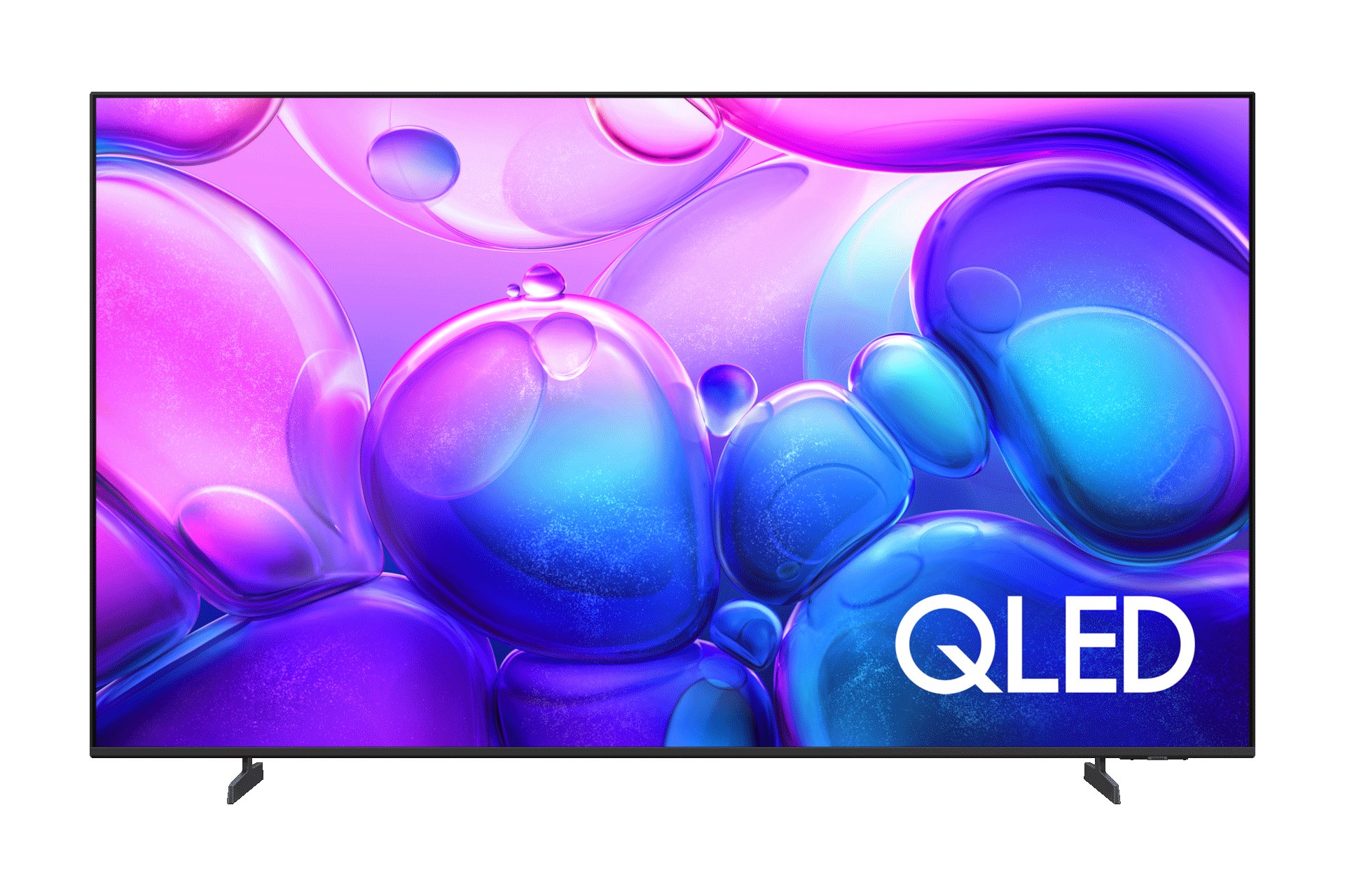 2025 QLED 4K QF6A (214cm) 첫번째 이미지이며, TV의 정면컷이 보이고 있습니다.