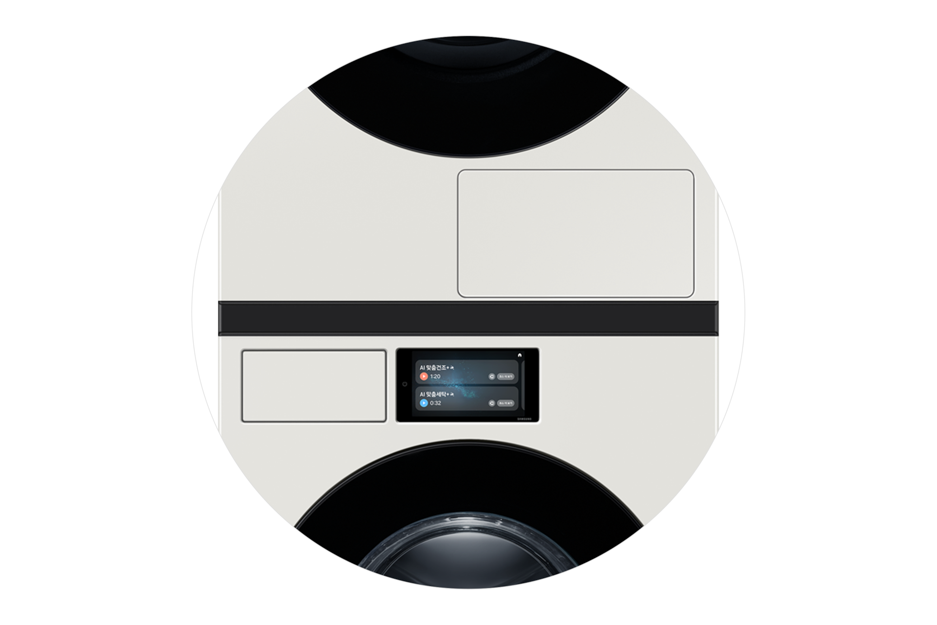 Bespoke AI 건조기 22kg (177.8mm LCD)+상단 설치 키트 상단설치키트