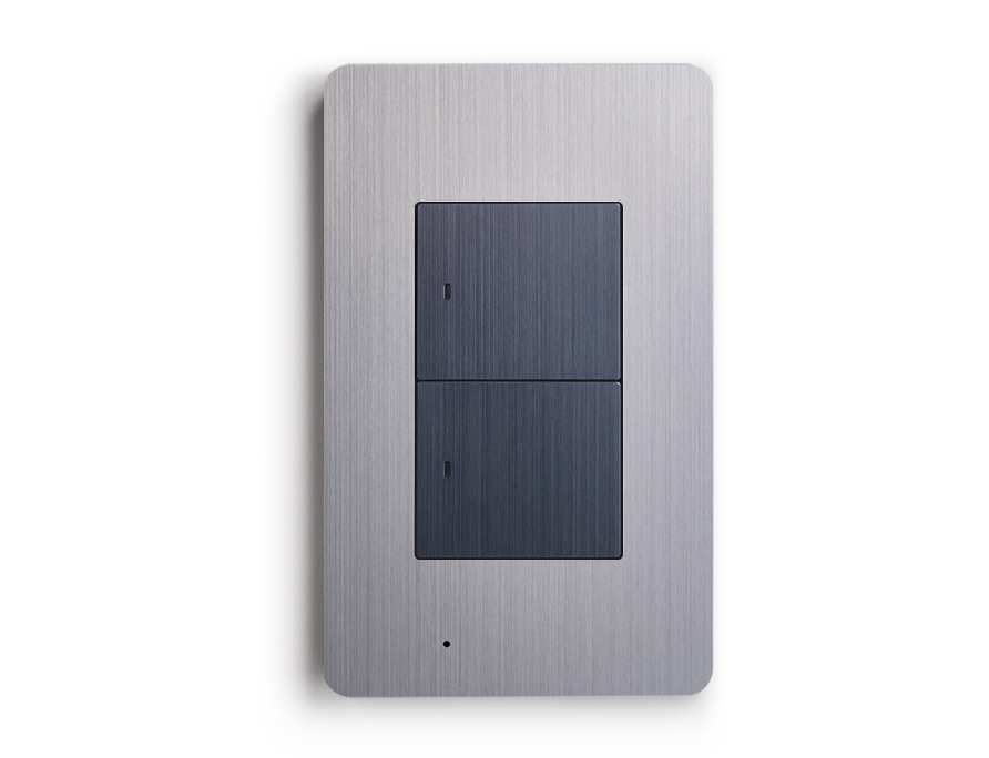 프리미엄 AI 조명스위치 2구 (블랙)