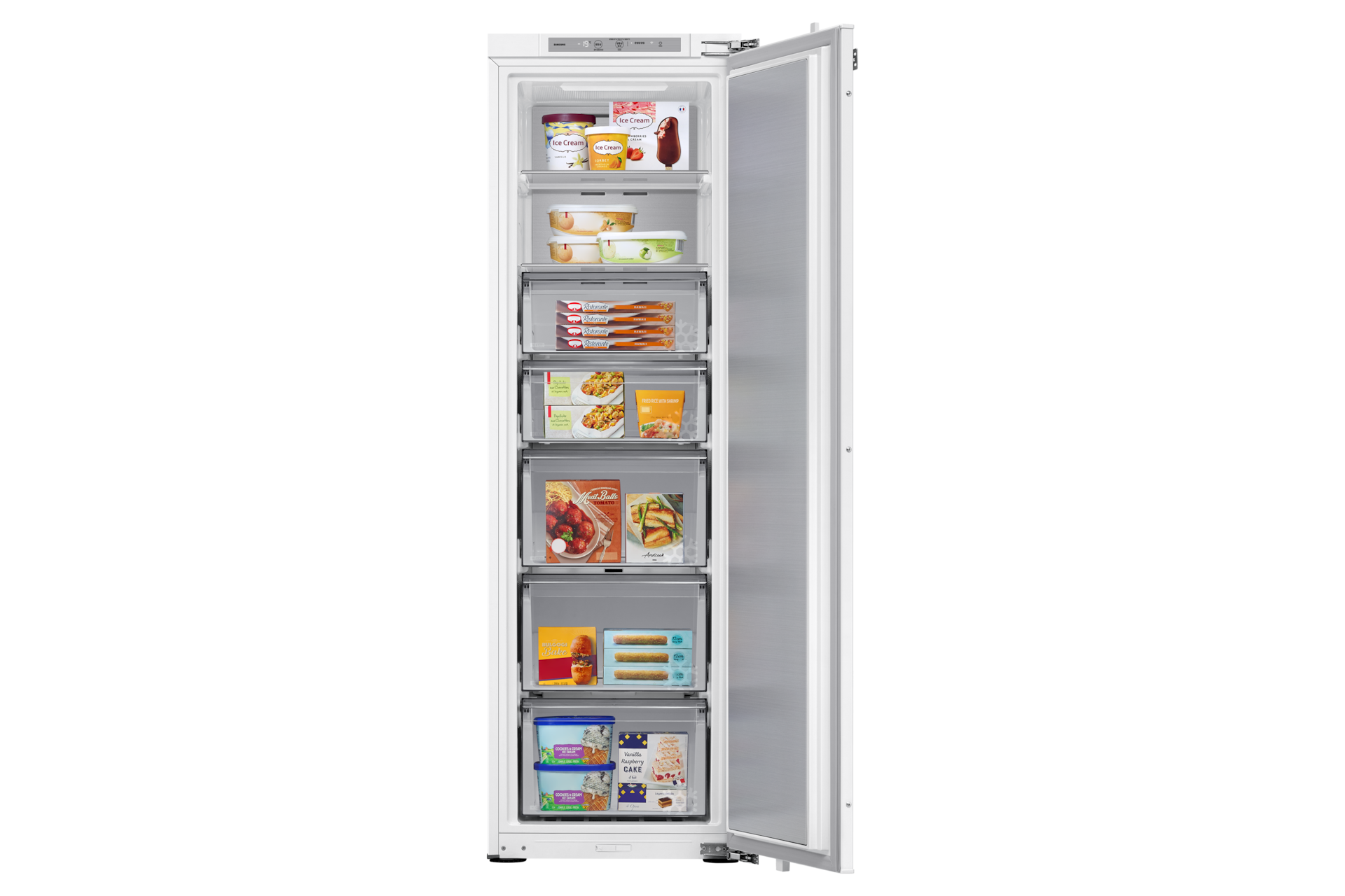 빌트인 냉동고 211L 화이트 내상 푸드컷