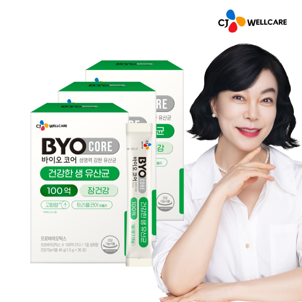 웰케어 바이오코어 건강한 생유산균 100억 30포 x 3개(3개월분) 1번째 이미지