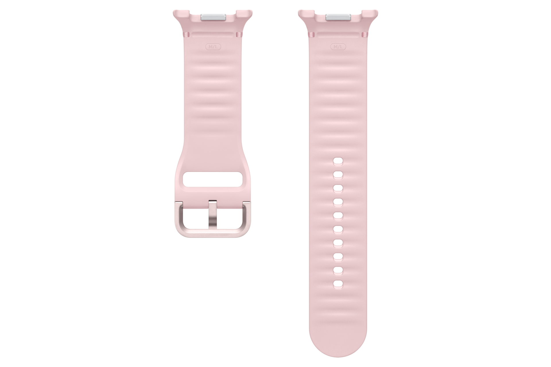 갤럭시 워치8 시리즈 스포츠 밴드 (와이드, M/L) (핑크) 홀밴드와 버클 밴드 후면 이미지
