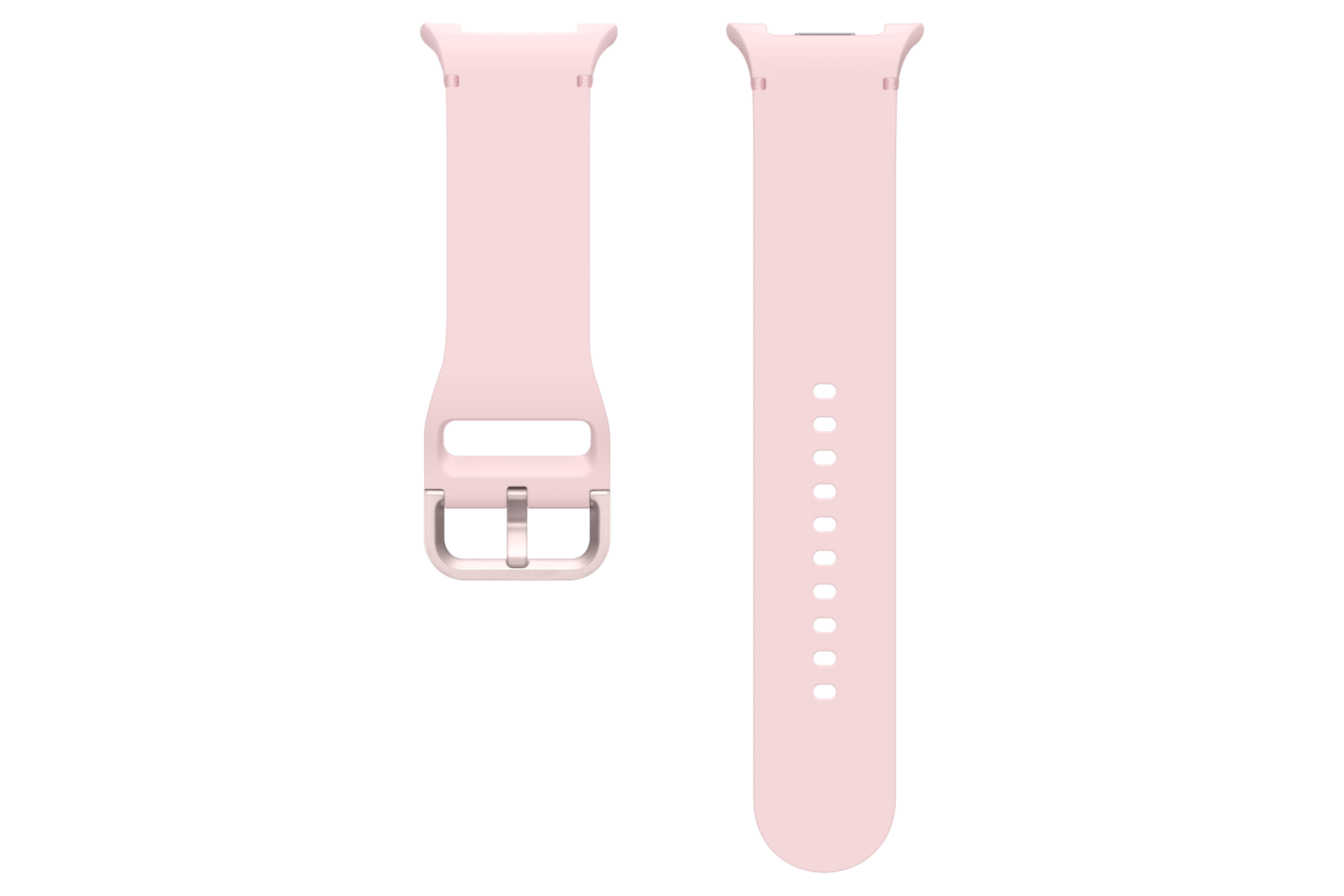 갤럭시 워치8 시리즈 스포츠 밴드 (와이드, M/L) (핑크) 홀밴드와 버클 밴드 정면 이미지