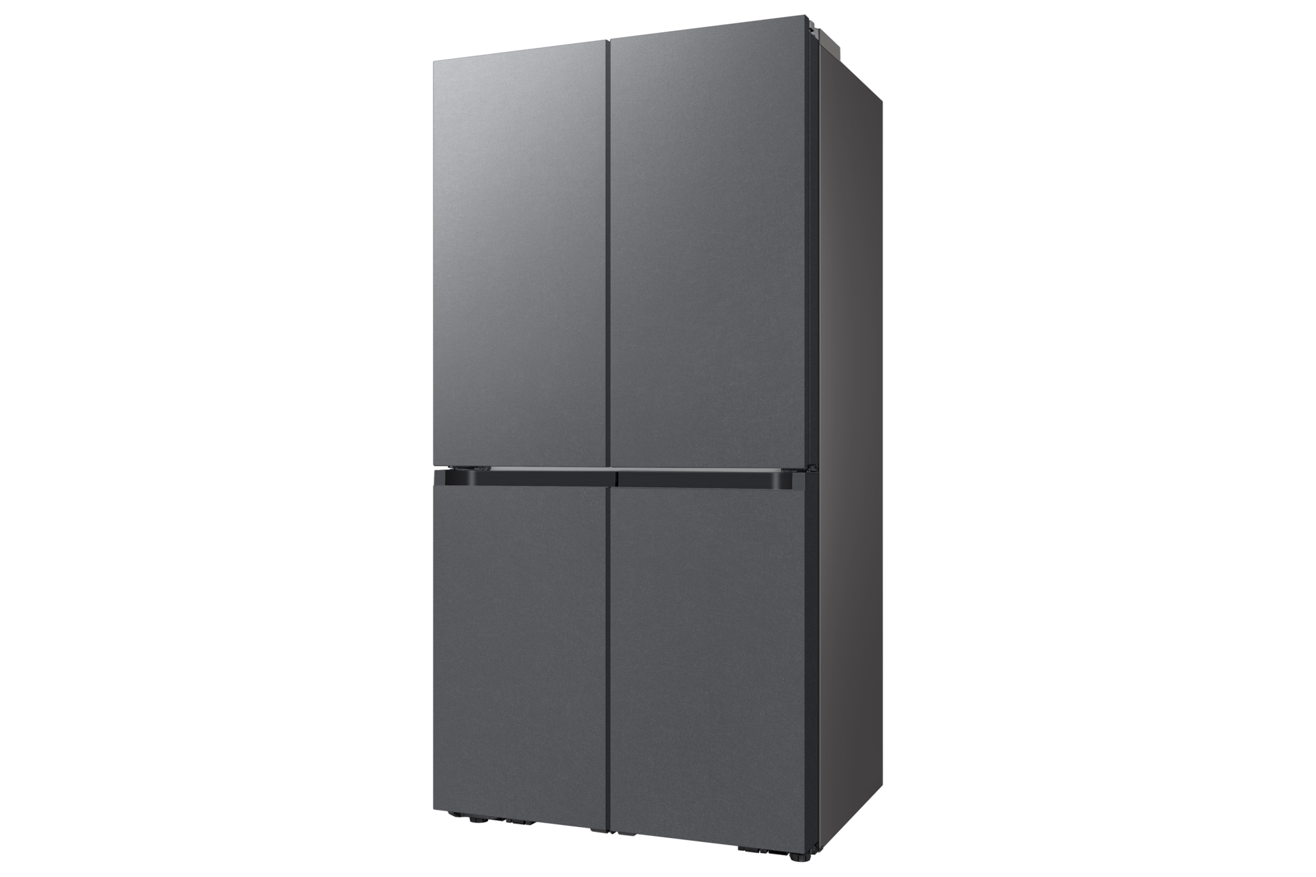 Bespoke AI 냉장고 4도어 902L 에센셜 다크 메탈 우측면