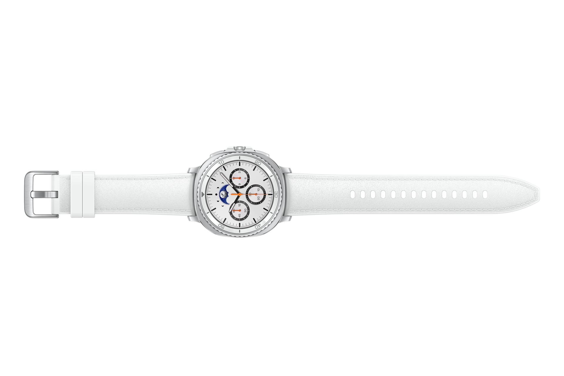 갤럭시 워치8 클래식 (LTE 자급제, 46mm) (화이트) 탑뷰