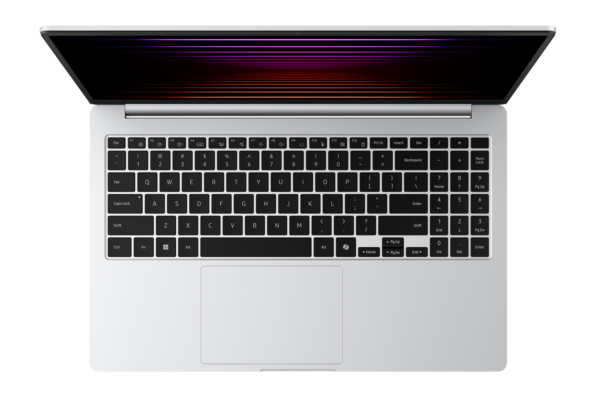 갤럭시 북5 (39.6cm) Core™ Ultra 5 / 256GB NVMe SSD 펼쳐진 상단