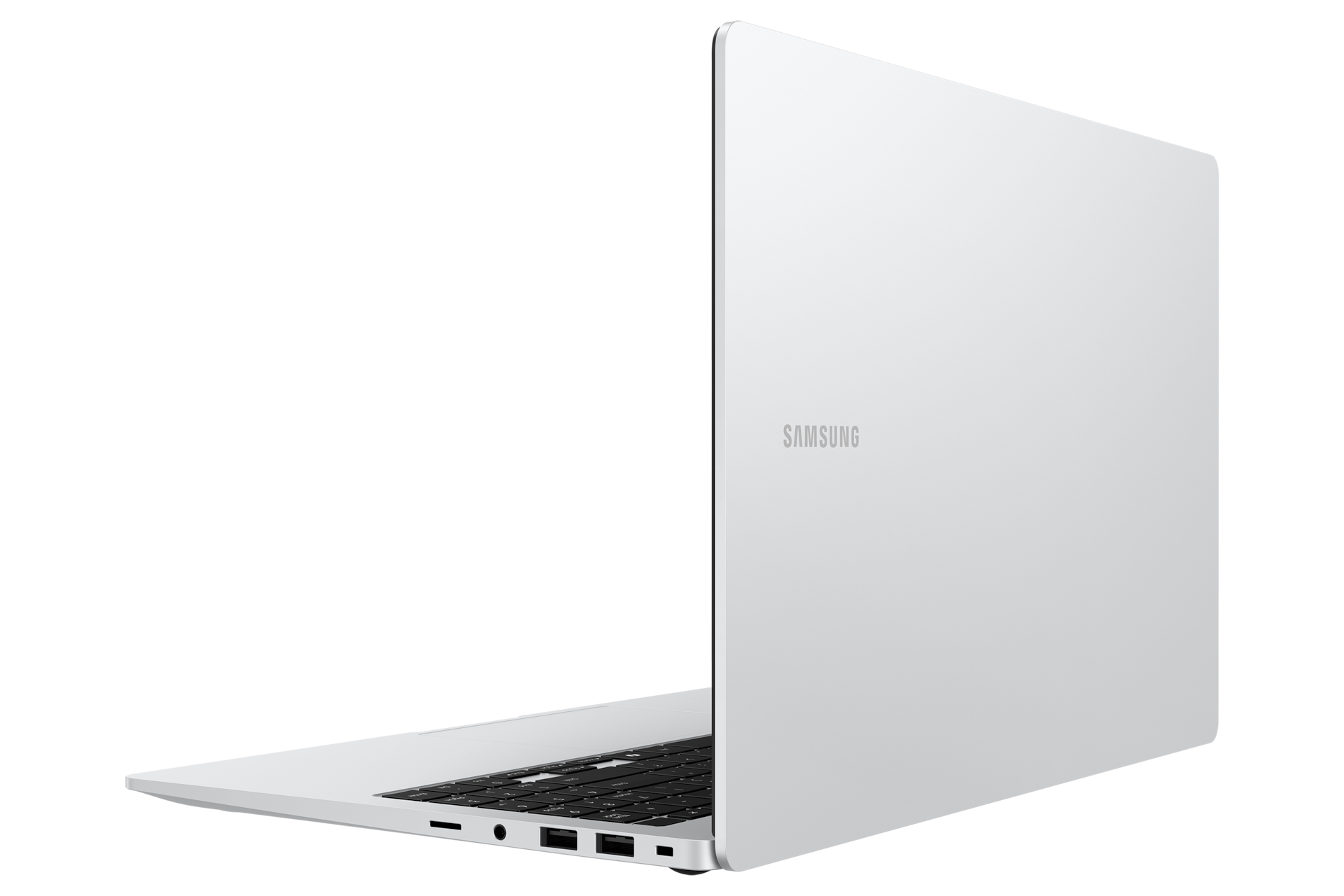 갤럭시 북5 (39.6cm) Core™ Ultra 5 / 256GB NVMe SSD 펼쳐진 후면 좌측