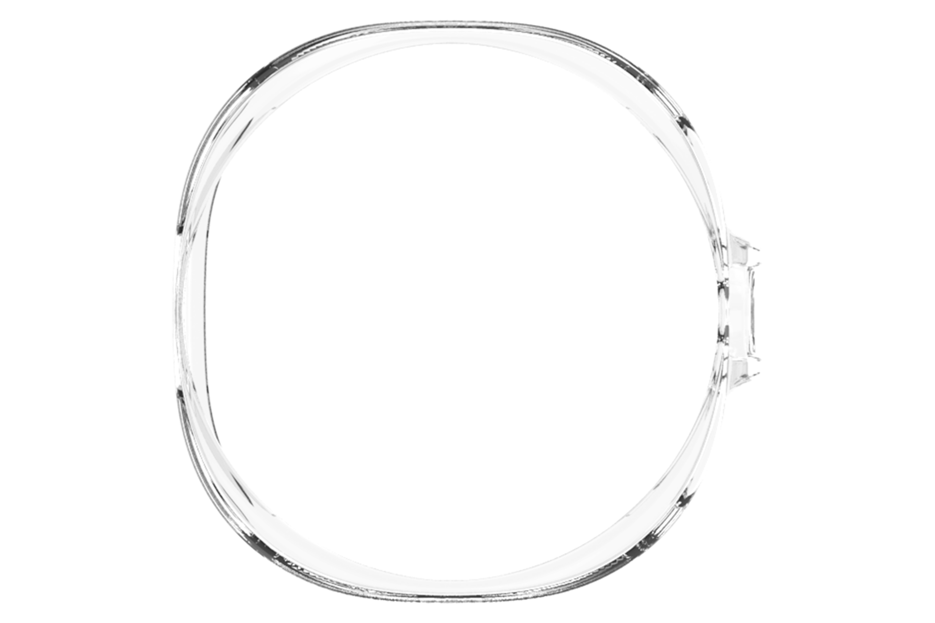 갤럭시 워치8 클래식 클리어 케이스 (46mm) (투명) 기기가 장착되지 않은 정면 이미지