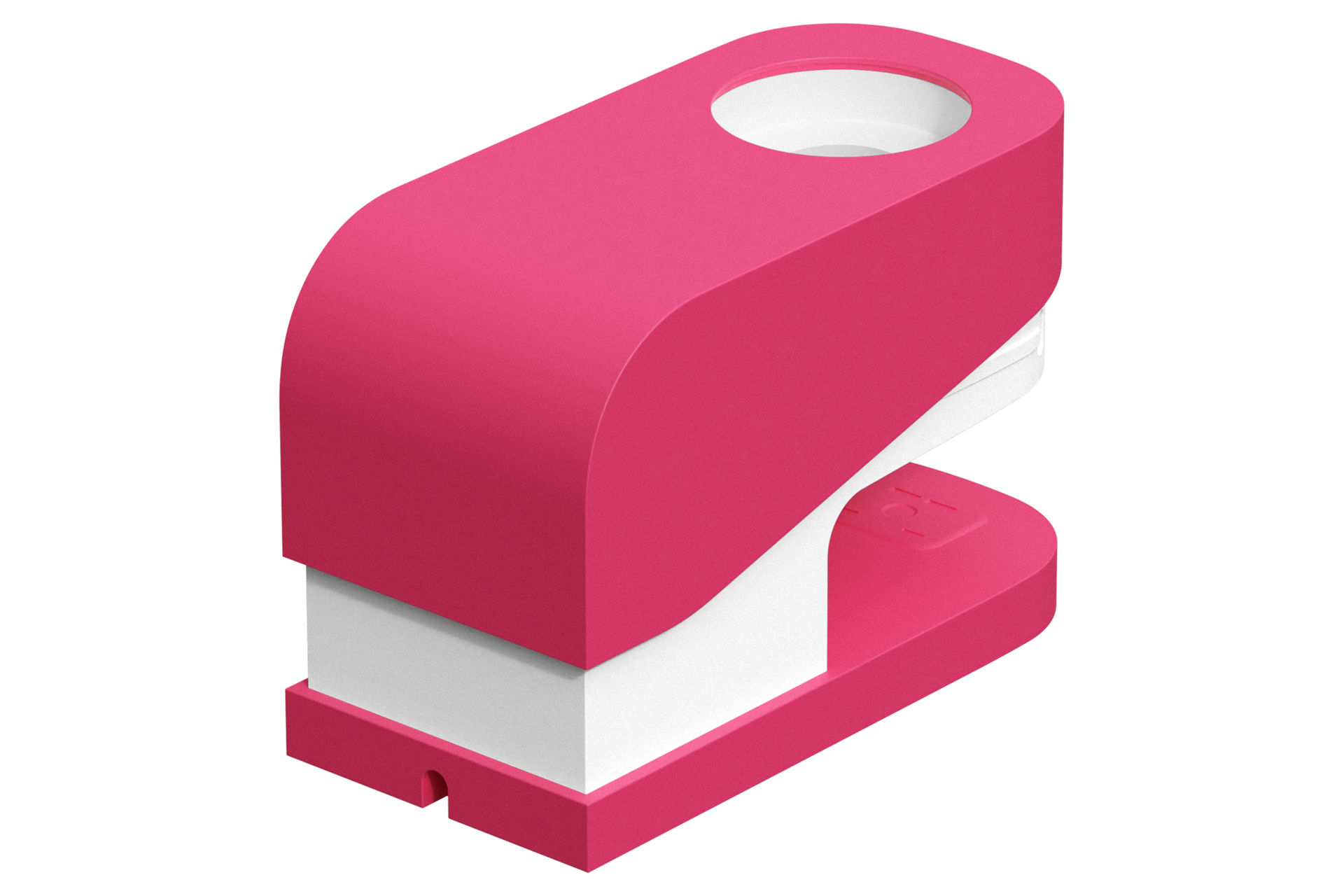 갤럭시 워치 충전독 거치대 (스테이플러) (핑크) 우측으로 45도 돌아간 후면 이미지