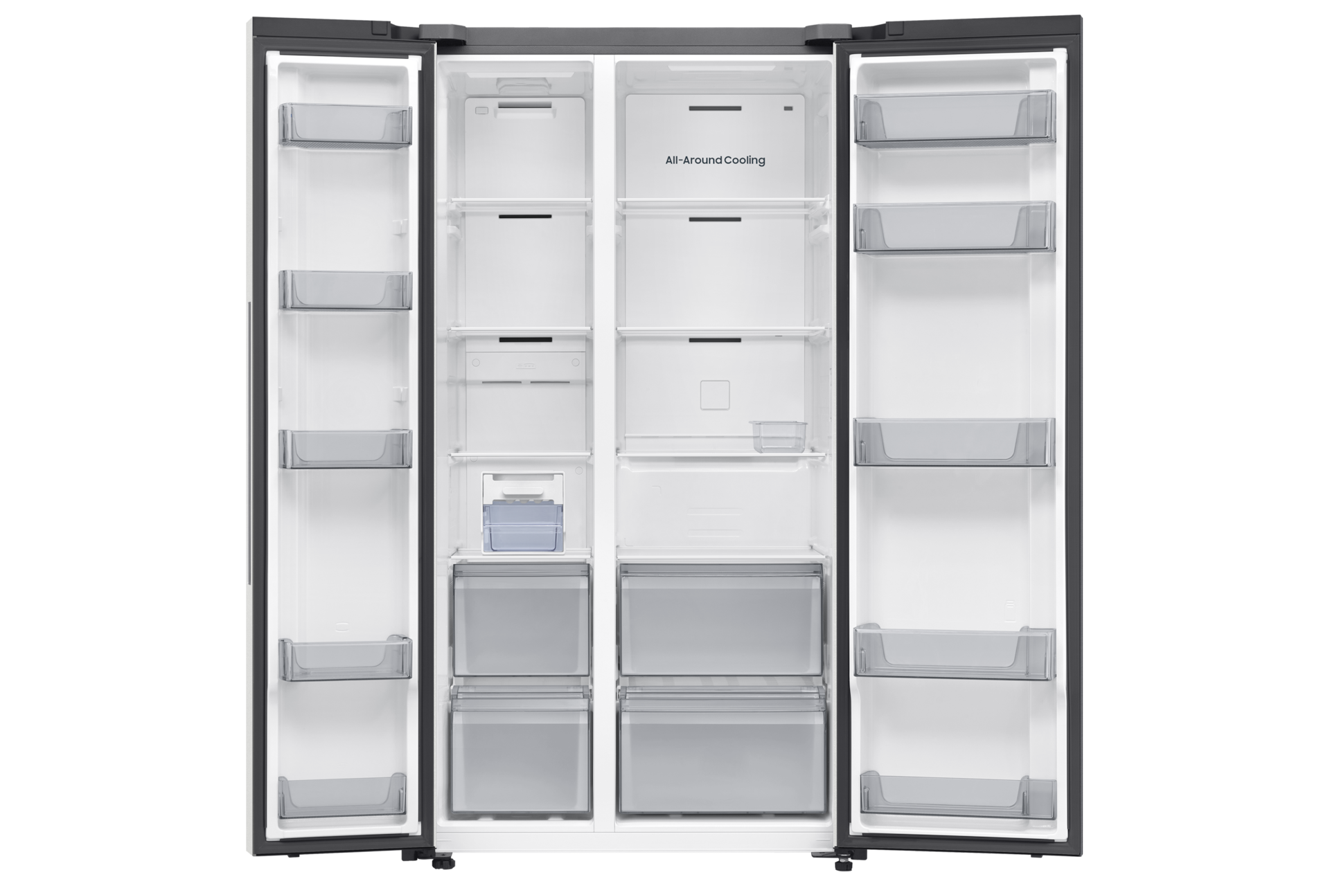 Bespoke 양문형 냉장고 651L 코타 화이트 내상컷