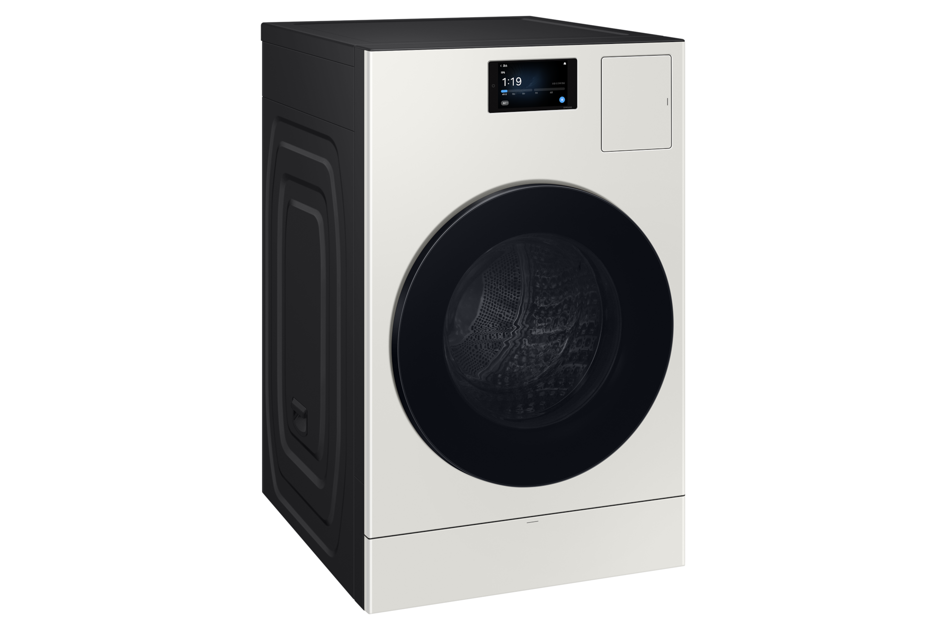 Bespoke AI 콤보 25/18kg (177.8mm LCD)+수납함 그레이지 콤보 좌측 30도