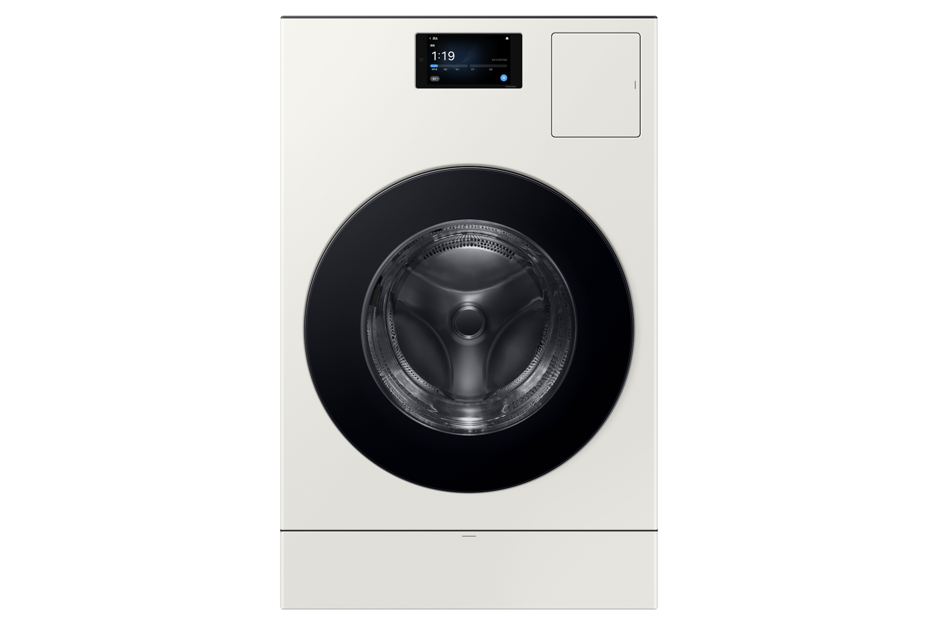 Bespoke AI 콤보 25/18kg (177.8mm LCD)+수납함 그레이지 콤보 정면