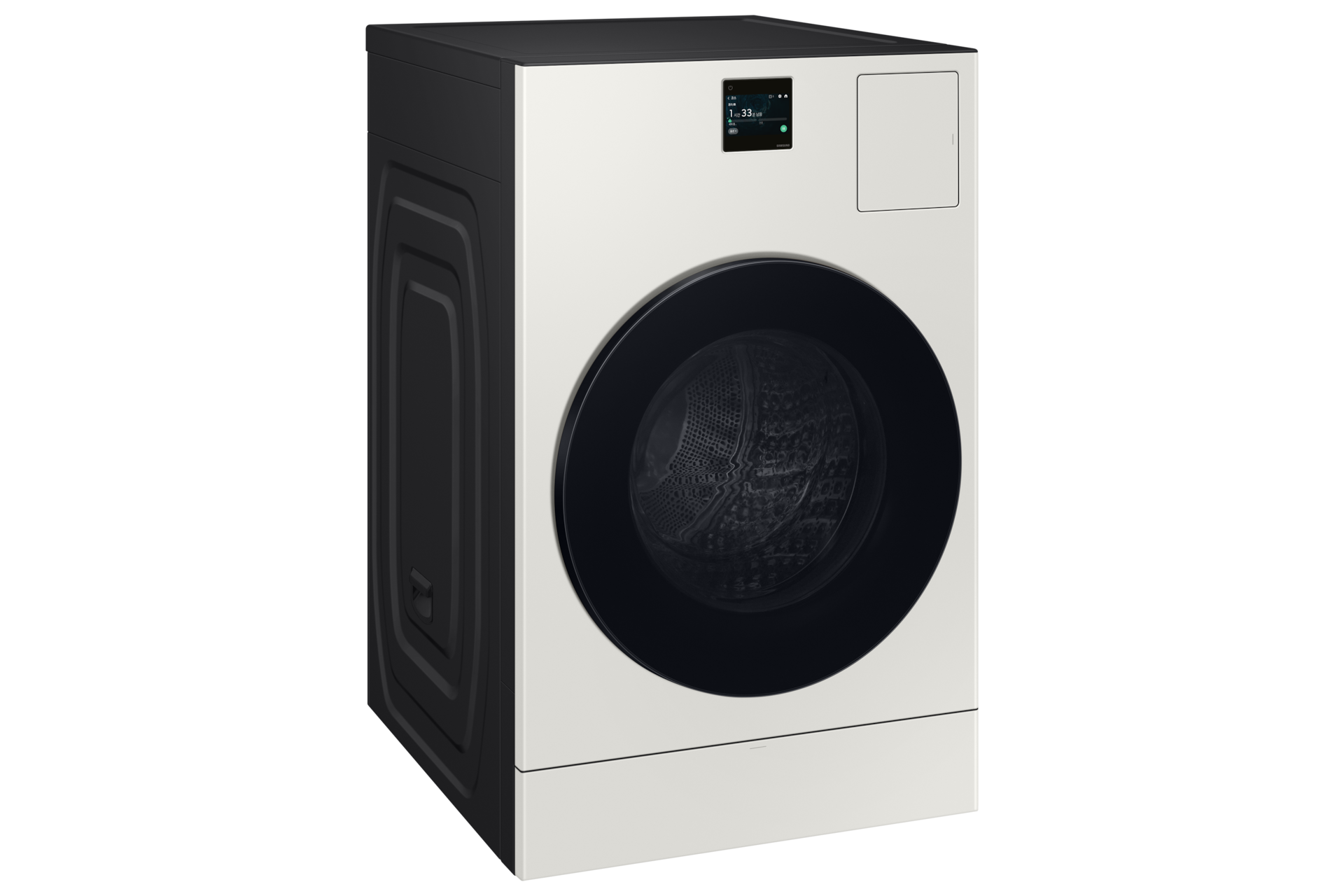 Bespoke AI 콤보 25/18kg (177.8mm LCD)+수납함 그레이지 콤보 좌측 30도