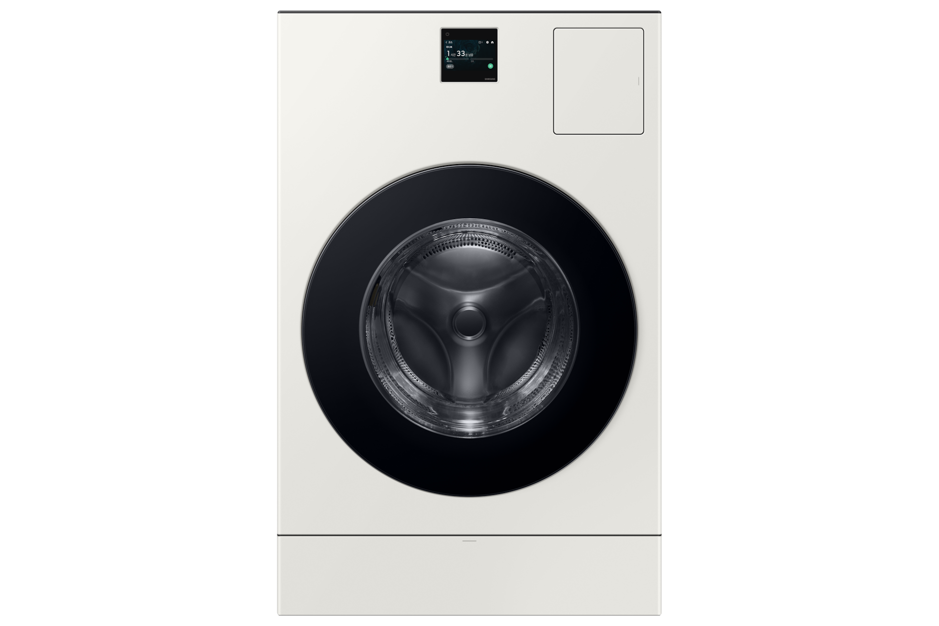 Bespoke AI 콤보 25/18kg (177.8mm LCD)+수납함 그레이지 콤보 정면