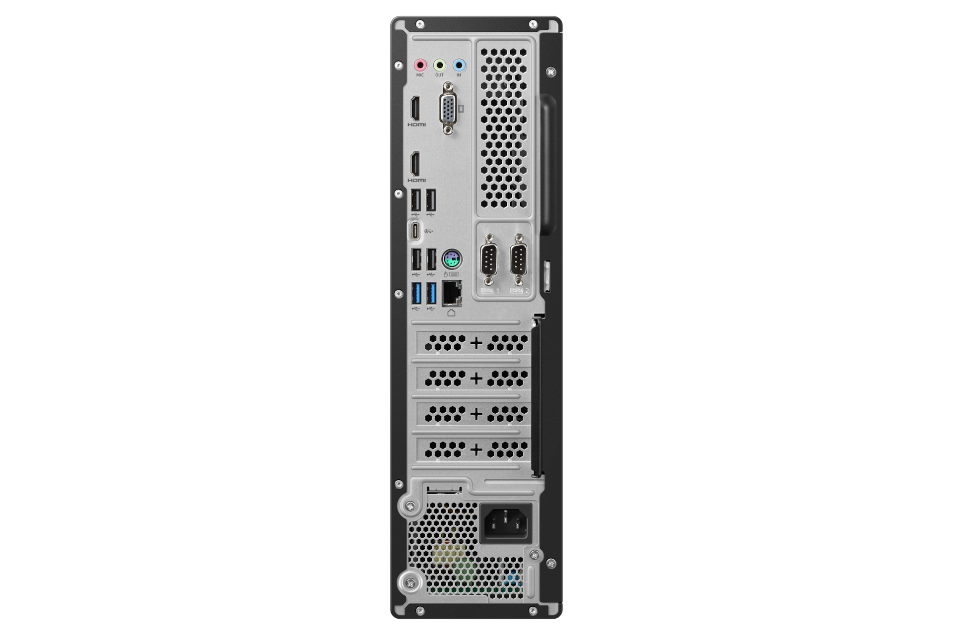 데스크탑 Slim Core™ Ultra 5 / 256GB NVMe SSD 후면 