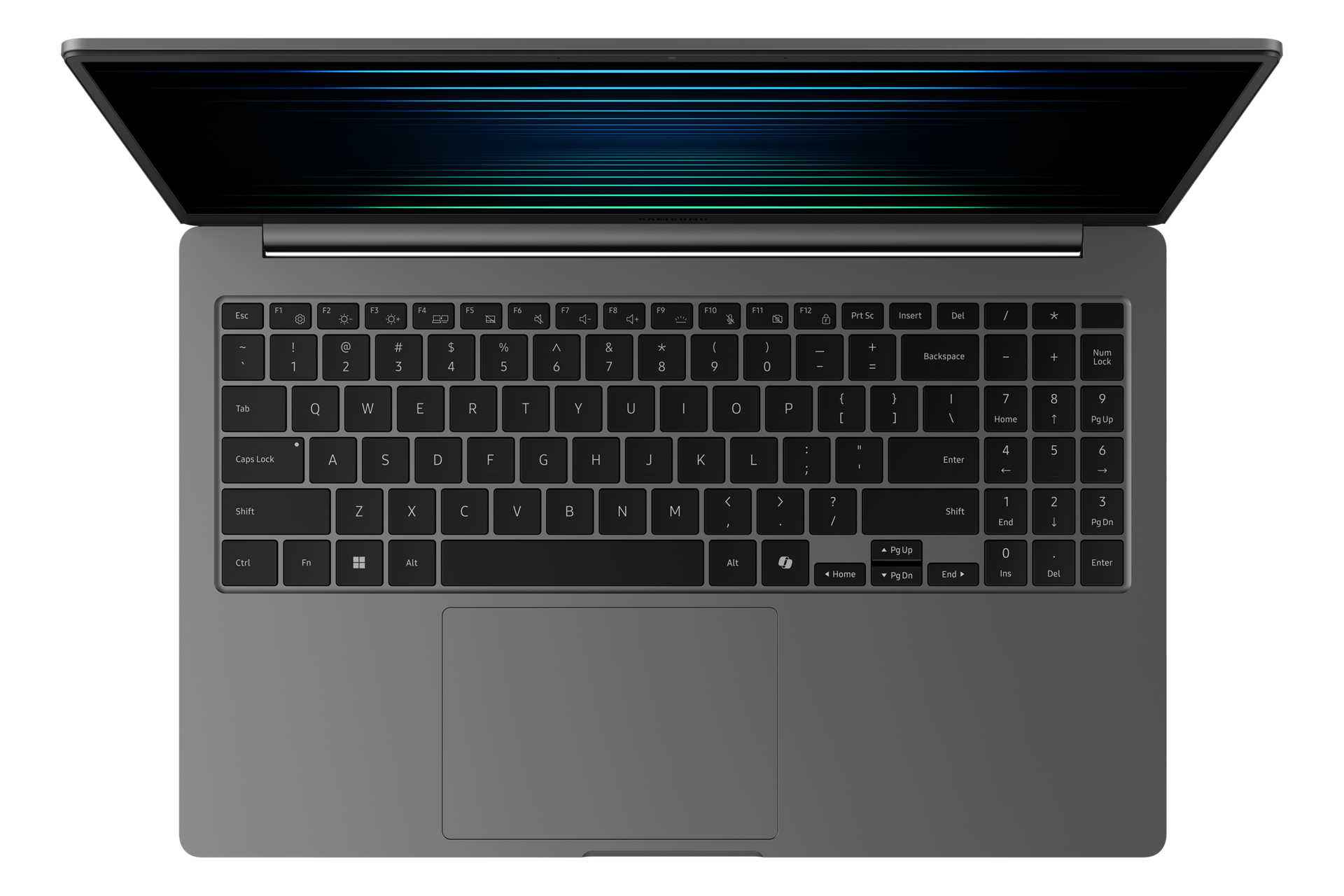 갤럭시 북5 (39.6cm) Core™ Ultra 7 / 256GB NVMe SSD 오픈상태 탑뷰