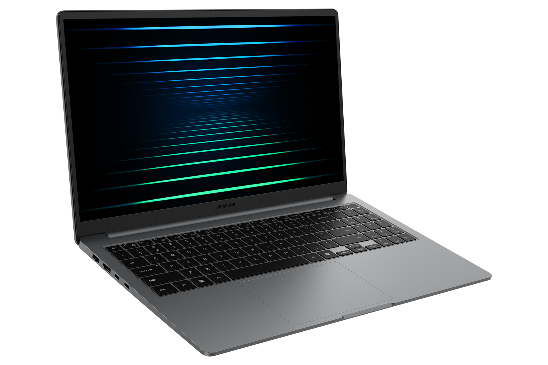 갤럭시 북5 (39.6cm) Core™ Ultra 5 / 256GB NVMe SSD 오픈상태 정면 45도