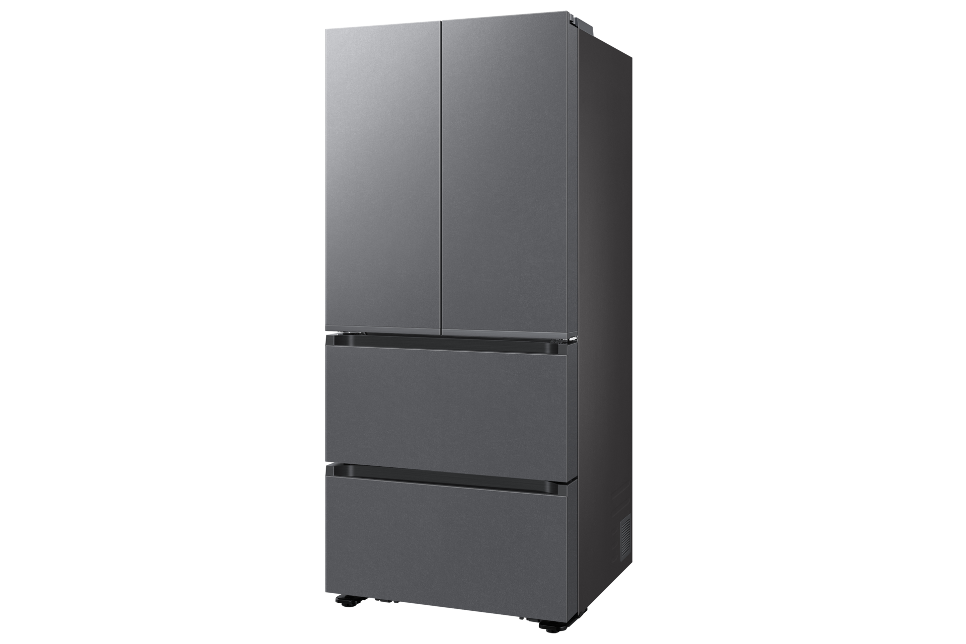 Bespoke AI 김치플러스 4도어 490L 에센셜 다크 메탈 우측면