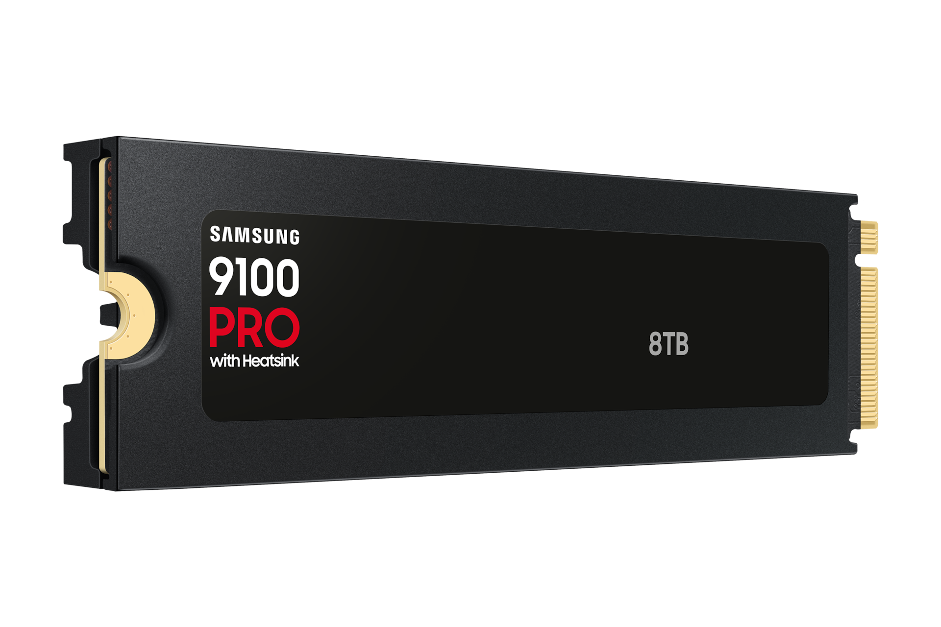 내장 SSD 9100 PRO WITH HEATSINK 8TB 블랙 오른쪽 30도 후면 이미지