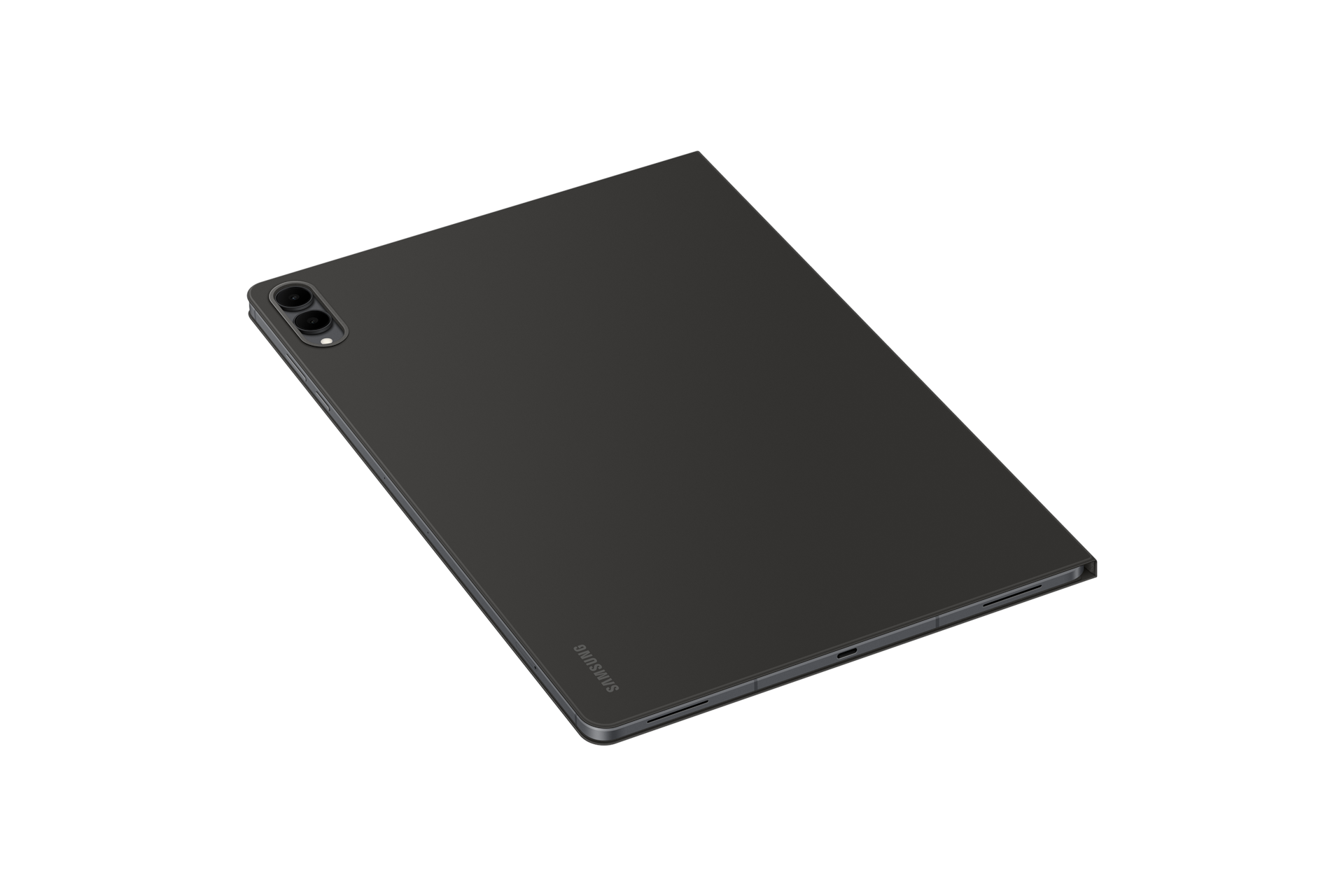 북커버 (갤럭시 탭 S11 울트라 전용) (블랙) 우측으로 45도 돌아간 누워있는 후면 이미지