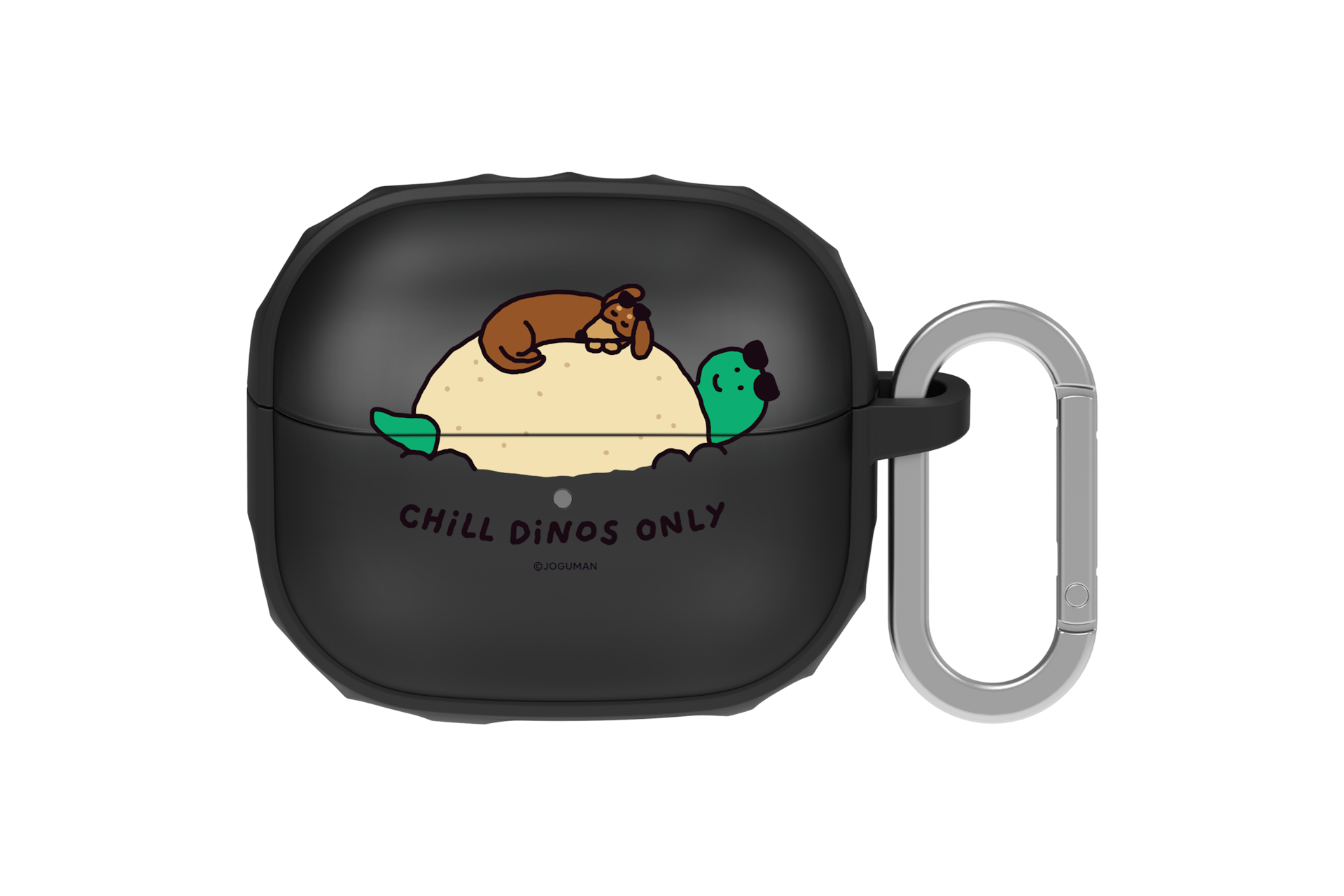 갤럭시 버즈3 FE 범퍼 케이스 위드 카라비너 (조구만) (블랙) 정면 이미지