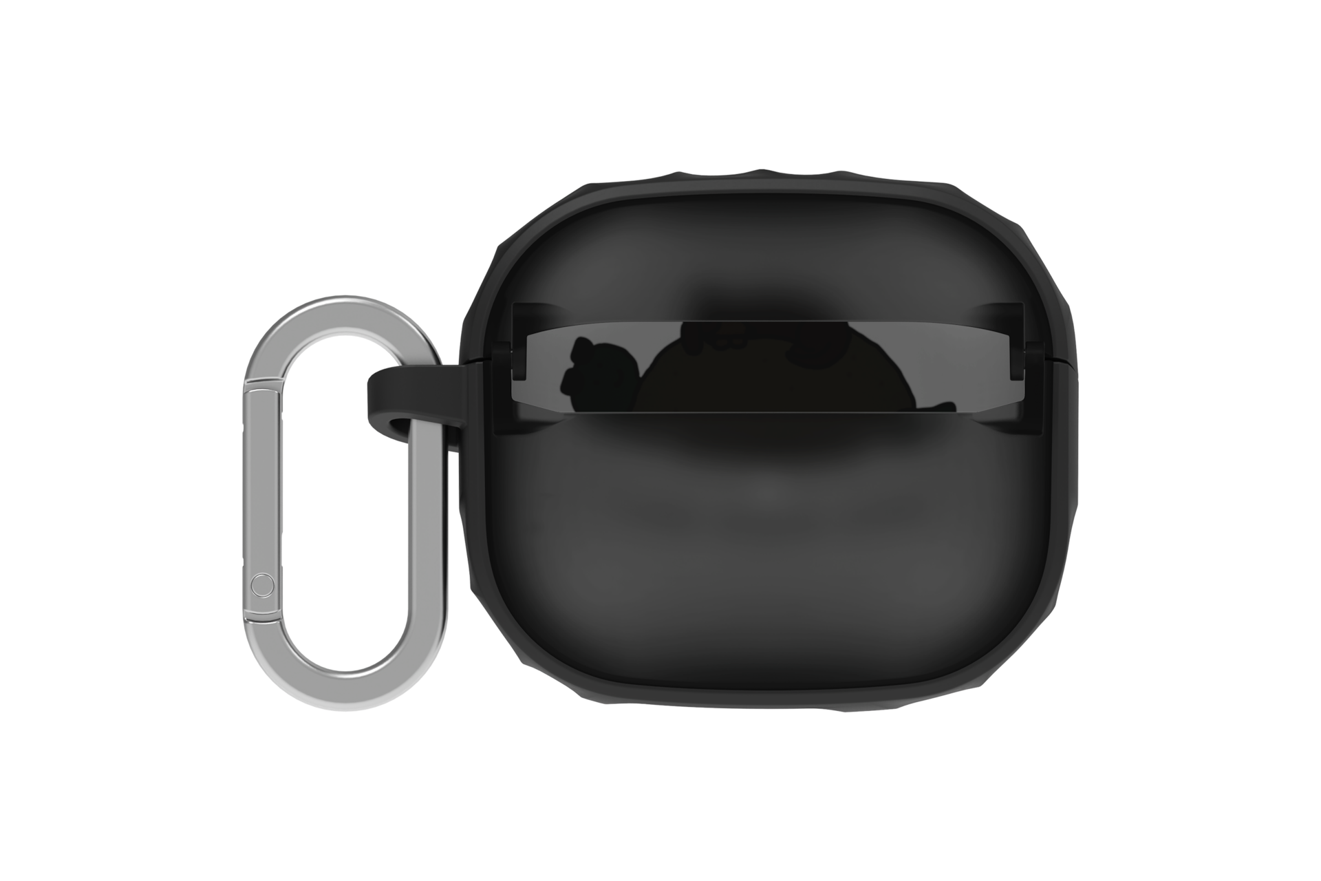 갤럭시 버즈3 FE 범퍼 케이스 위드 카라비너 (조구만) (블랙) 후면 이미지