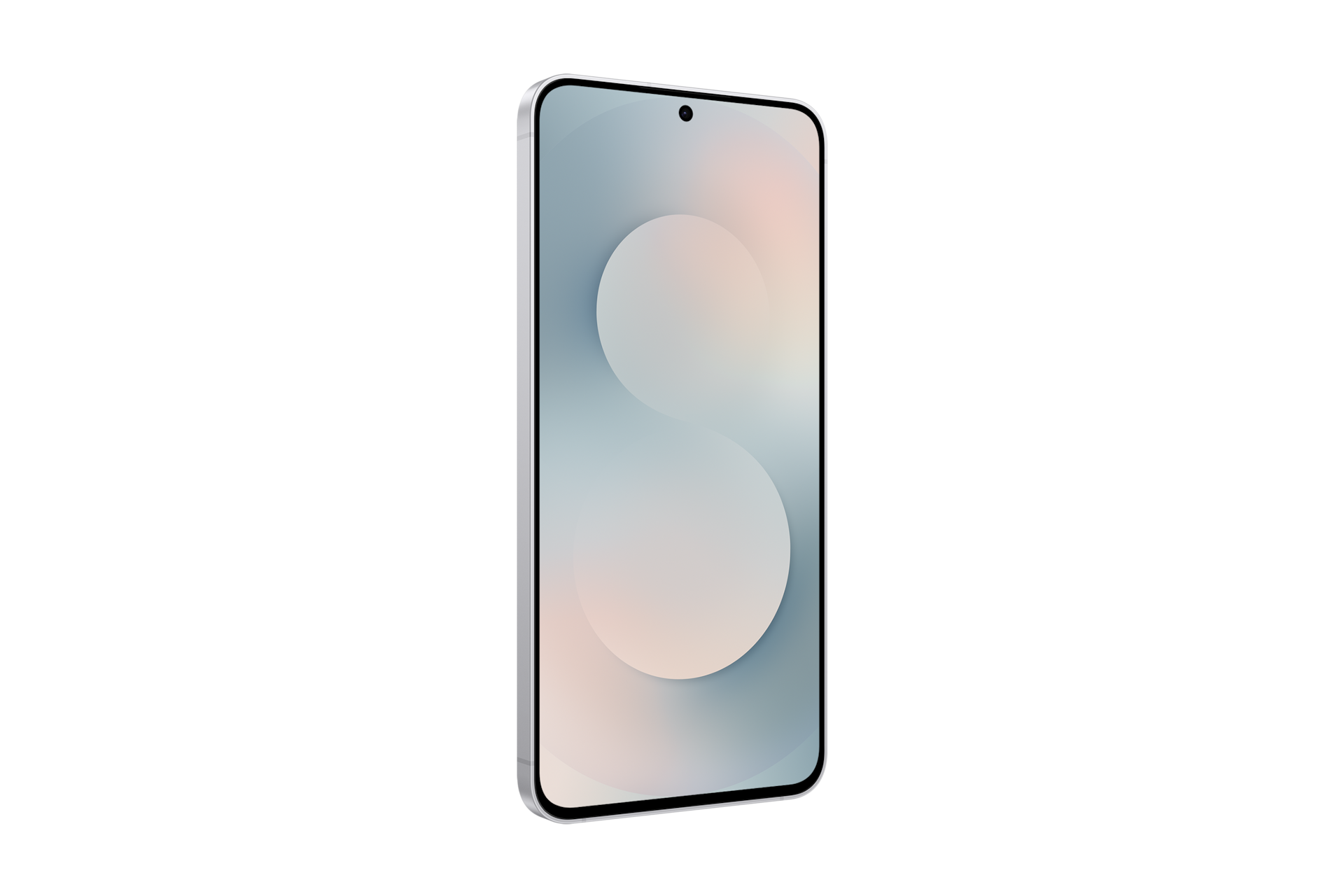 갤럭시 S25 FE 자급제 화이트 정면 좌측 45도